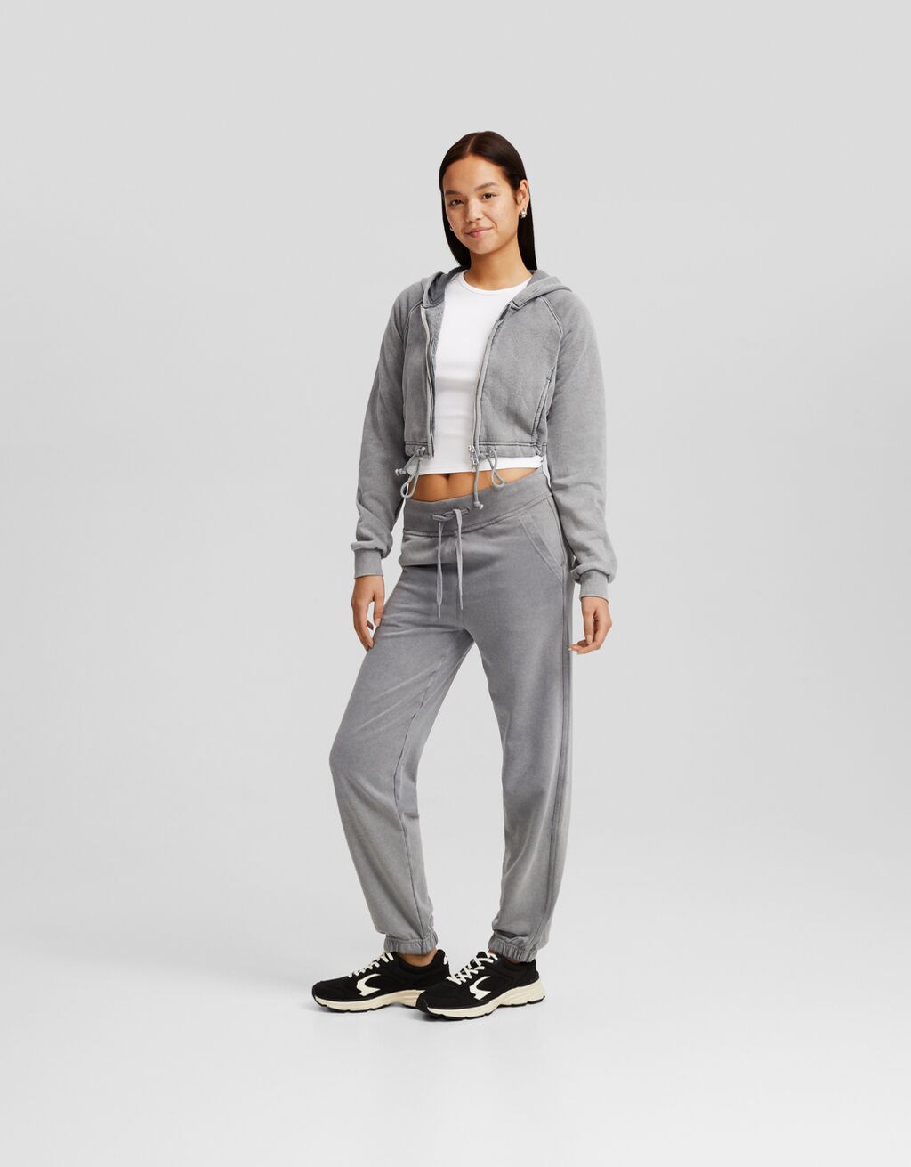 Pantalon jogger de felpa bershka shop