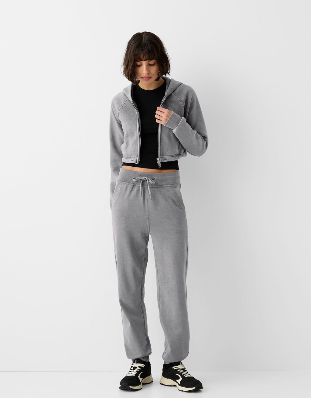 Pantalon jogger en molleton COMBO WINS Femme Bershka