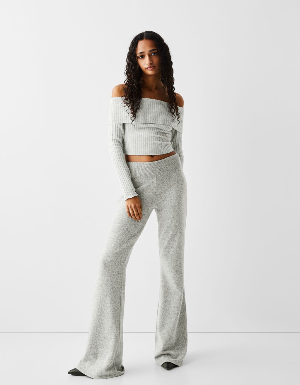 The Chic Flared Pant | Silver Icing