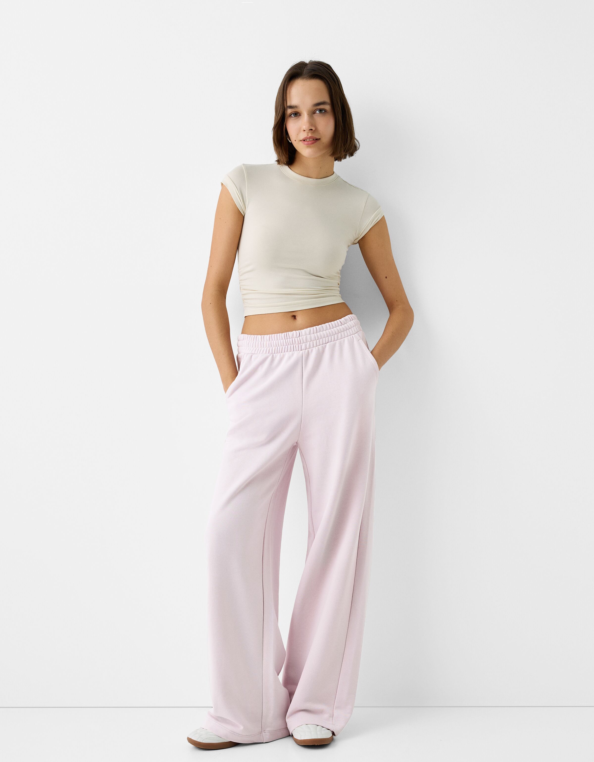 Bershka 2024 purple pants