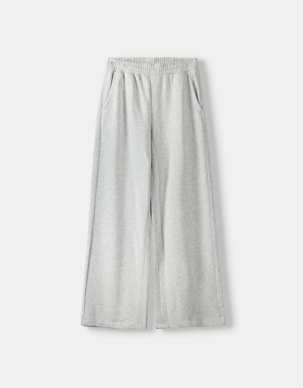 Wide-leg plush pants-Grey-5