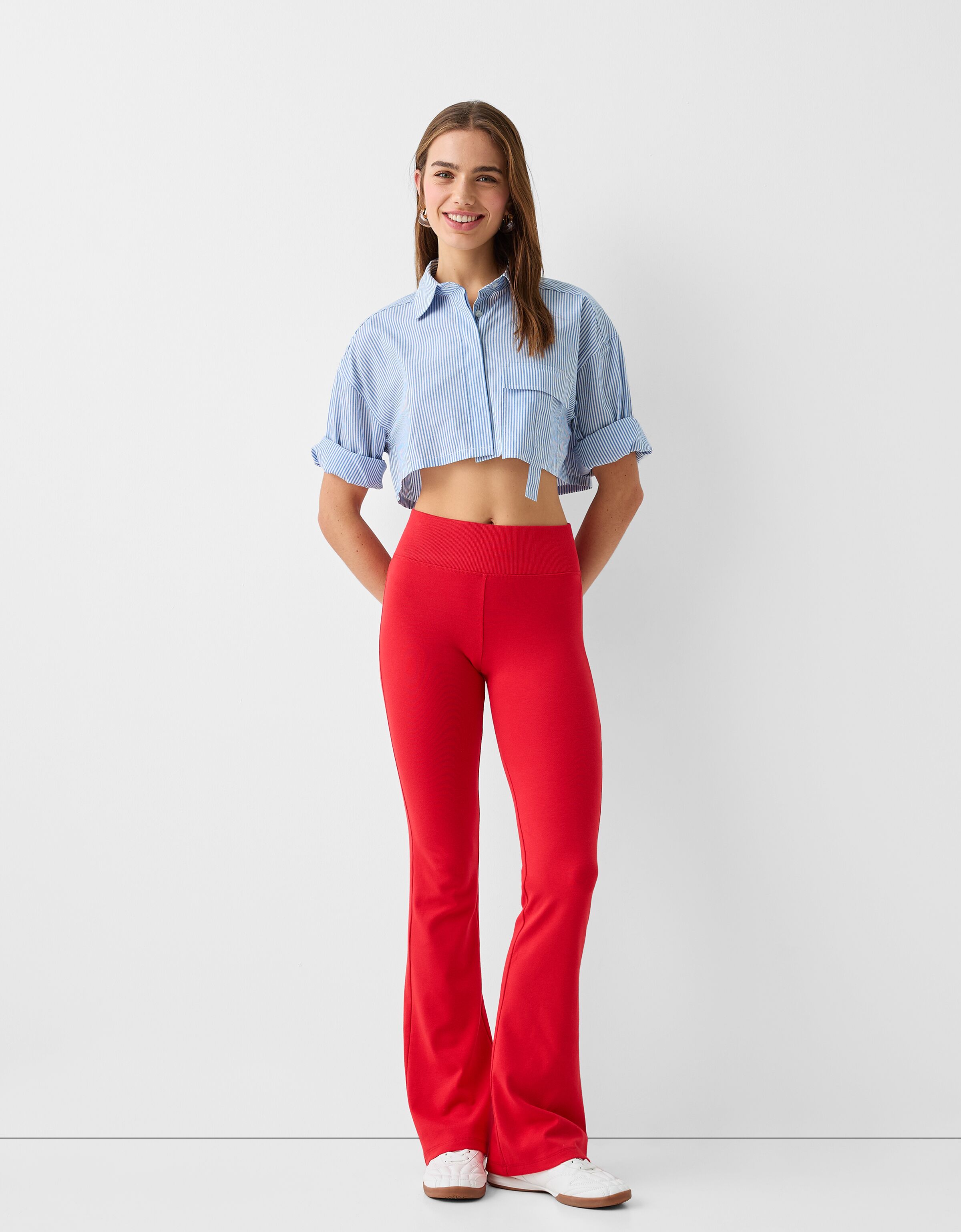 Women's Flare Trousers | Explore our New Arrivals | ZARA India