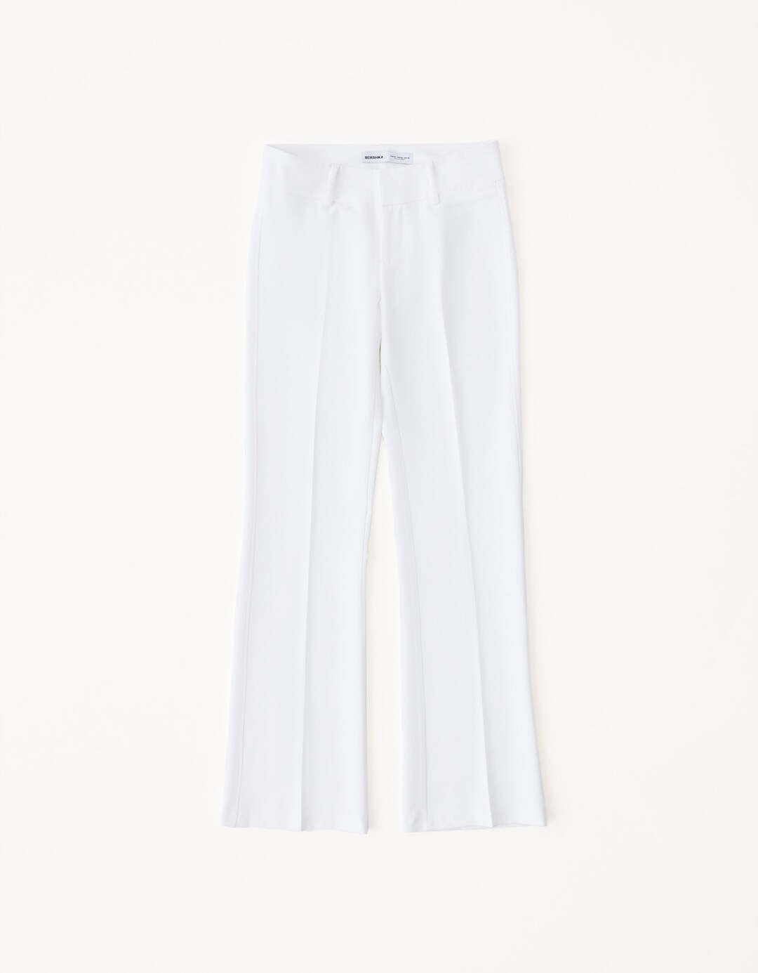 Tailored fit flared broek