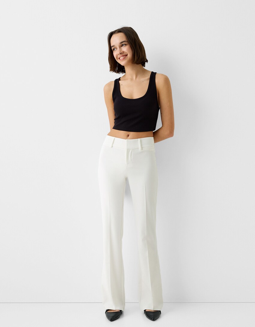 Tailored flared pants - Women | Bershka
