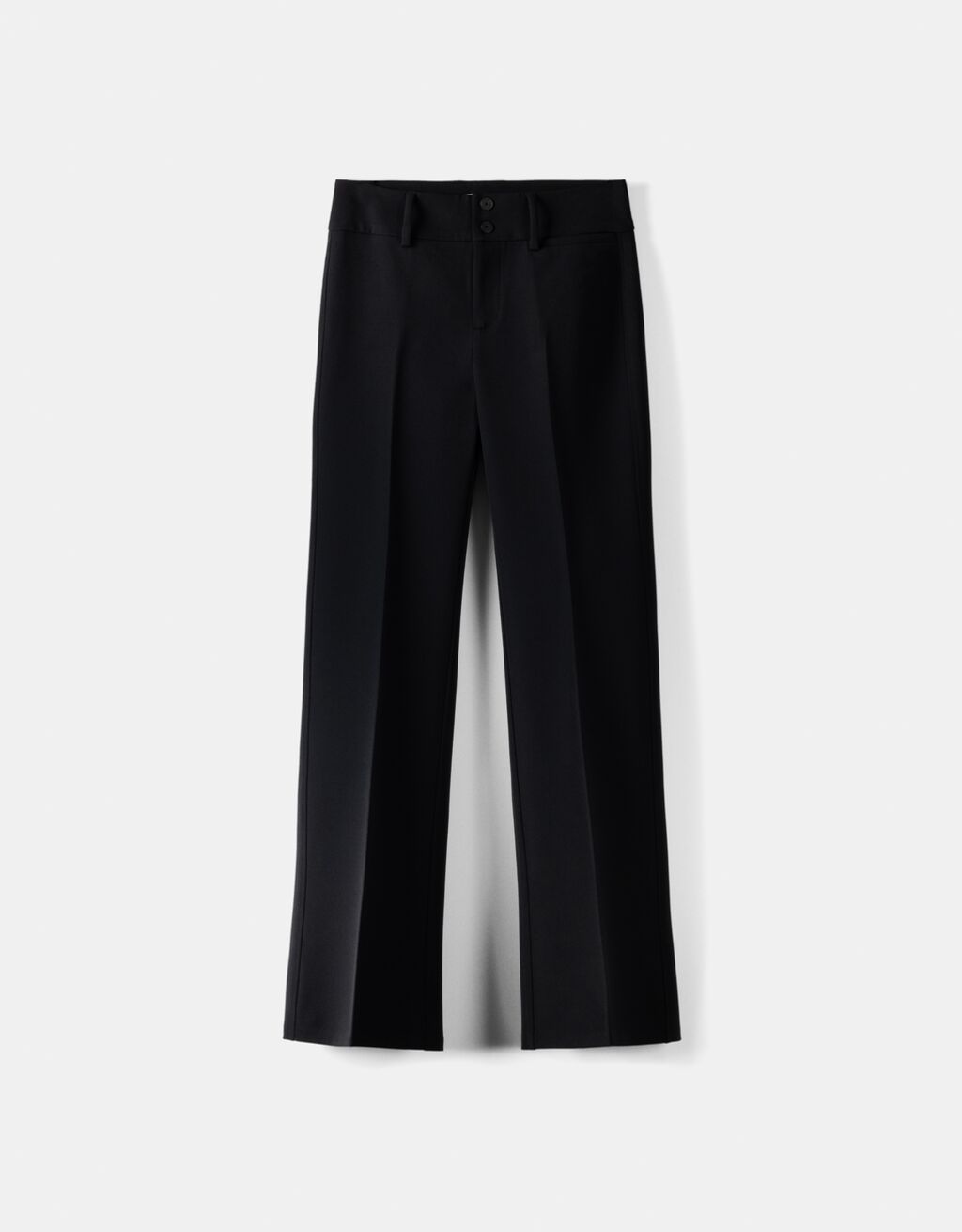 Tailored flared pants-Black-4