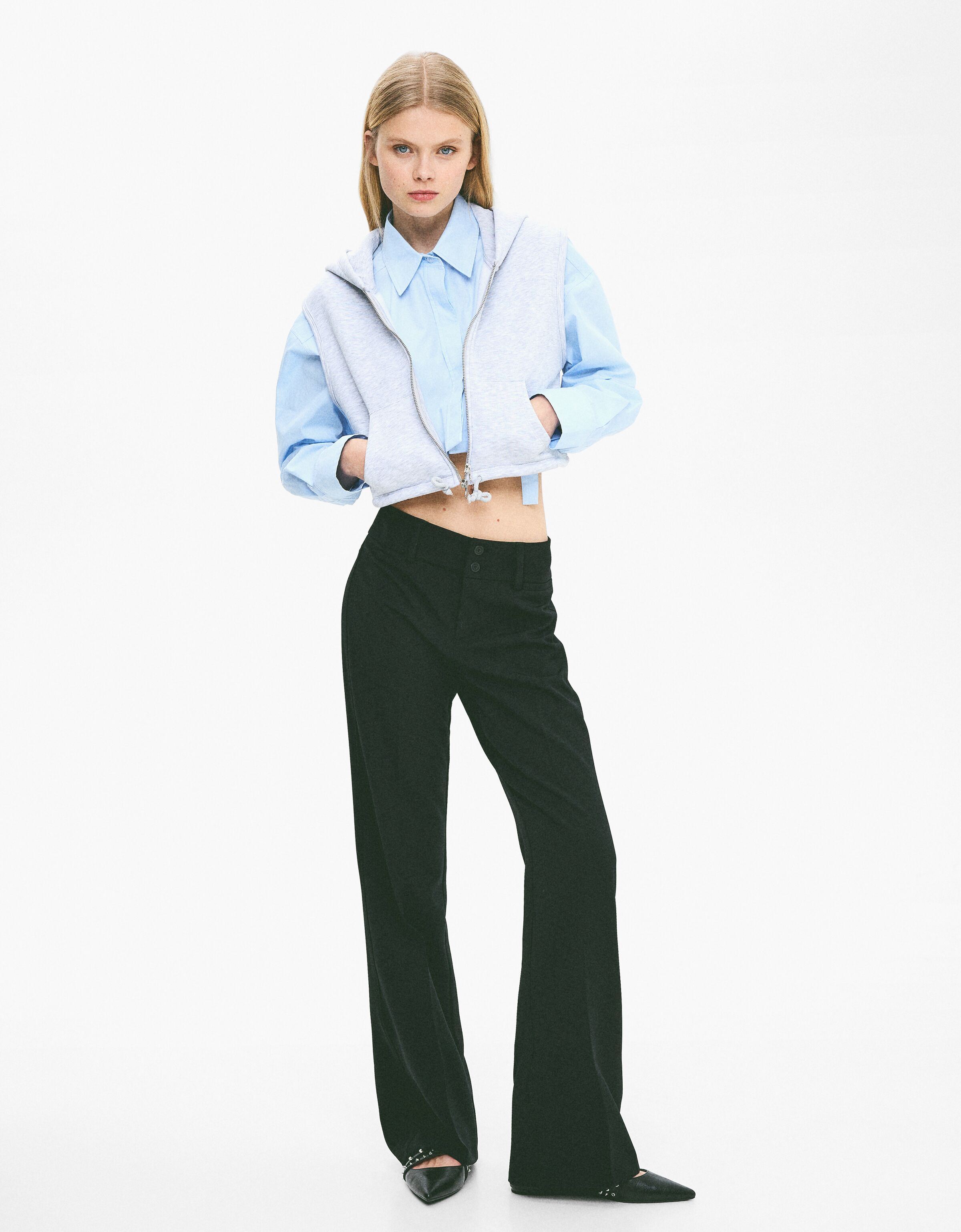 Pantaloni flare tailored fit