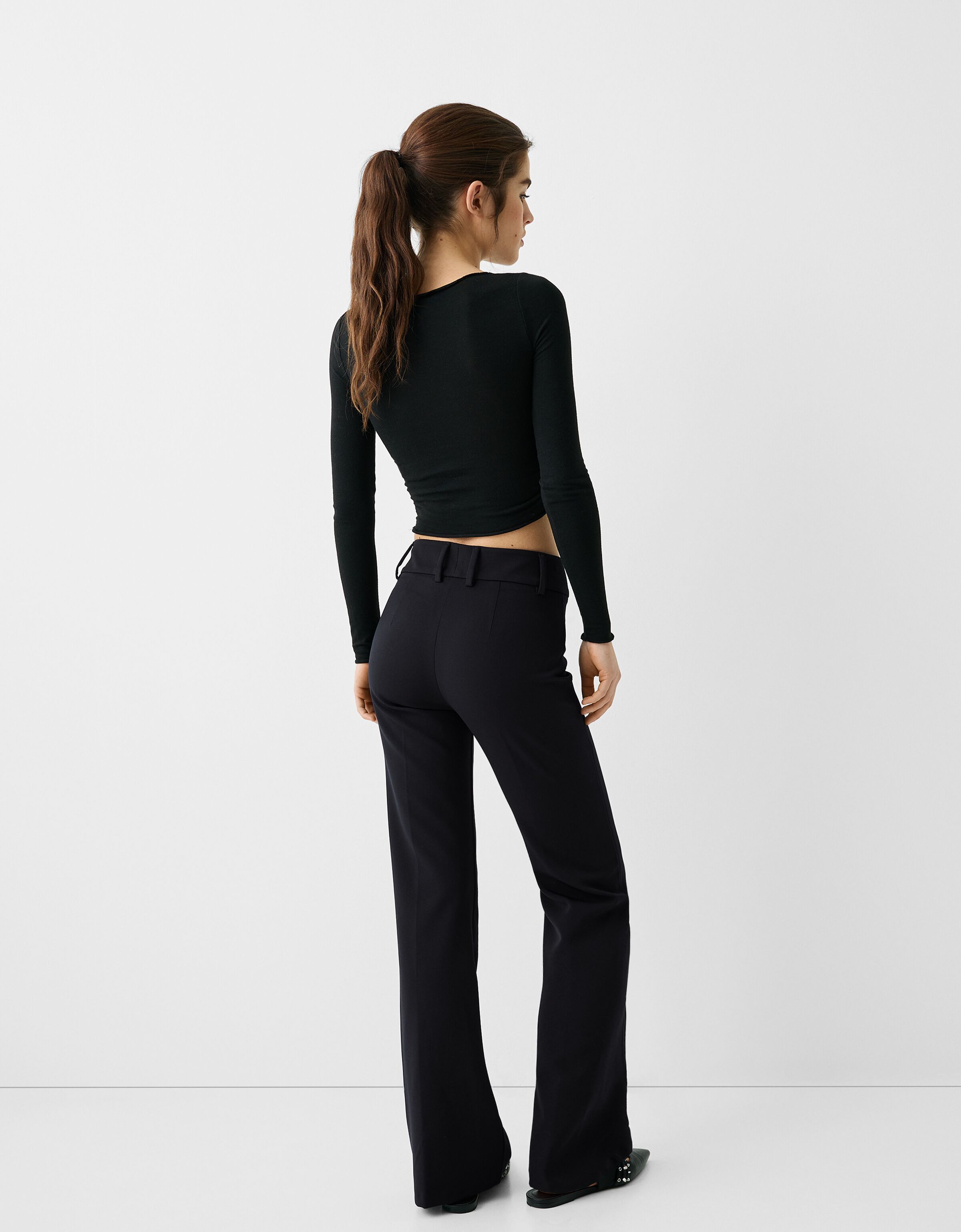 Pantaloni hot sale lilla bershka