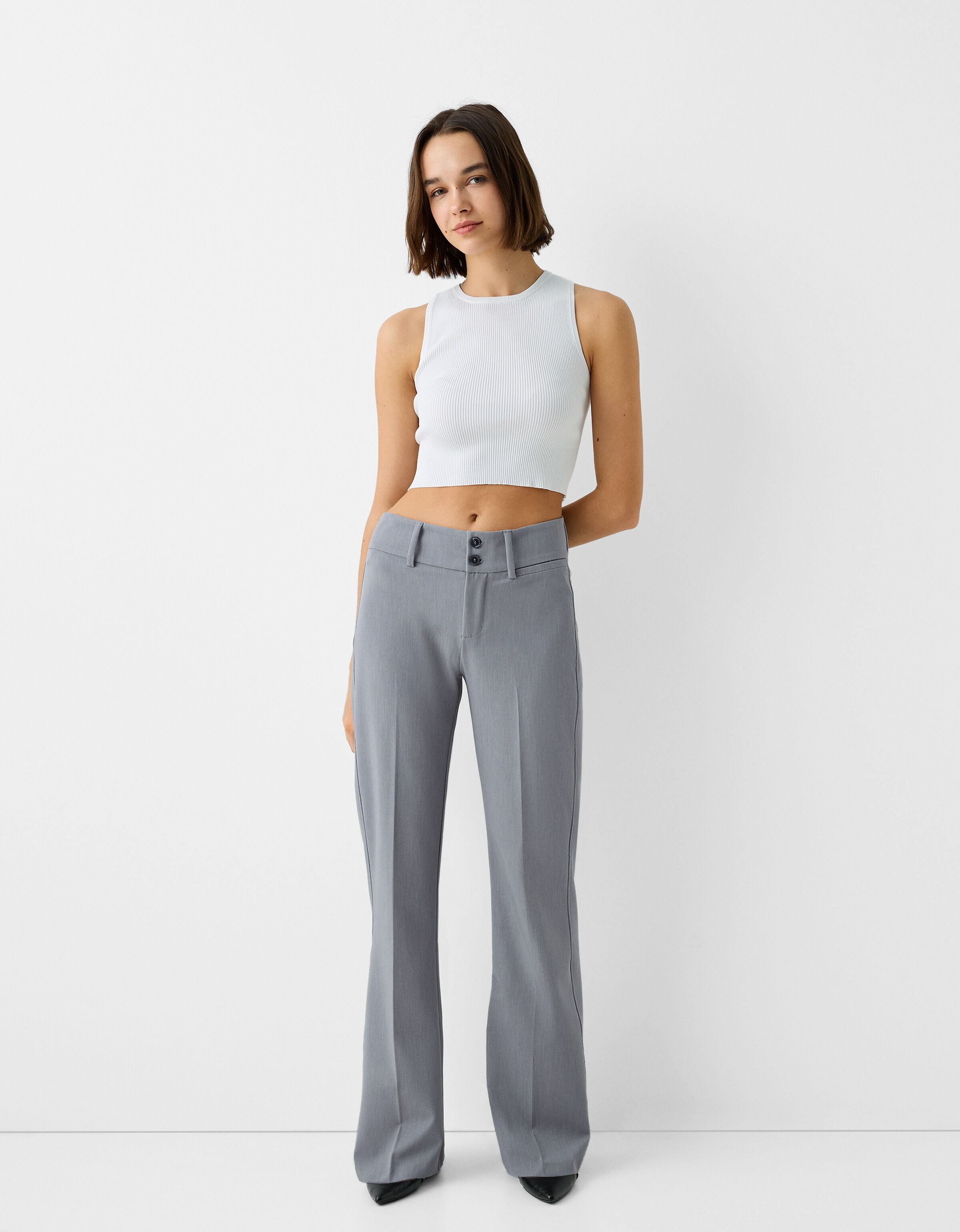 Flared pants 2024 slangenprint bershka