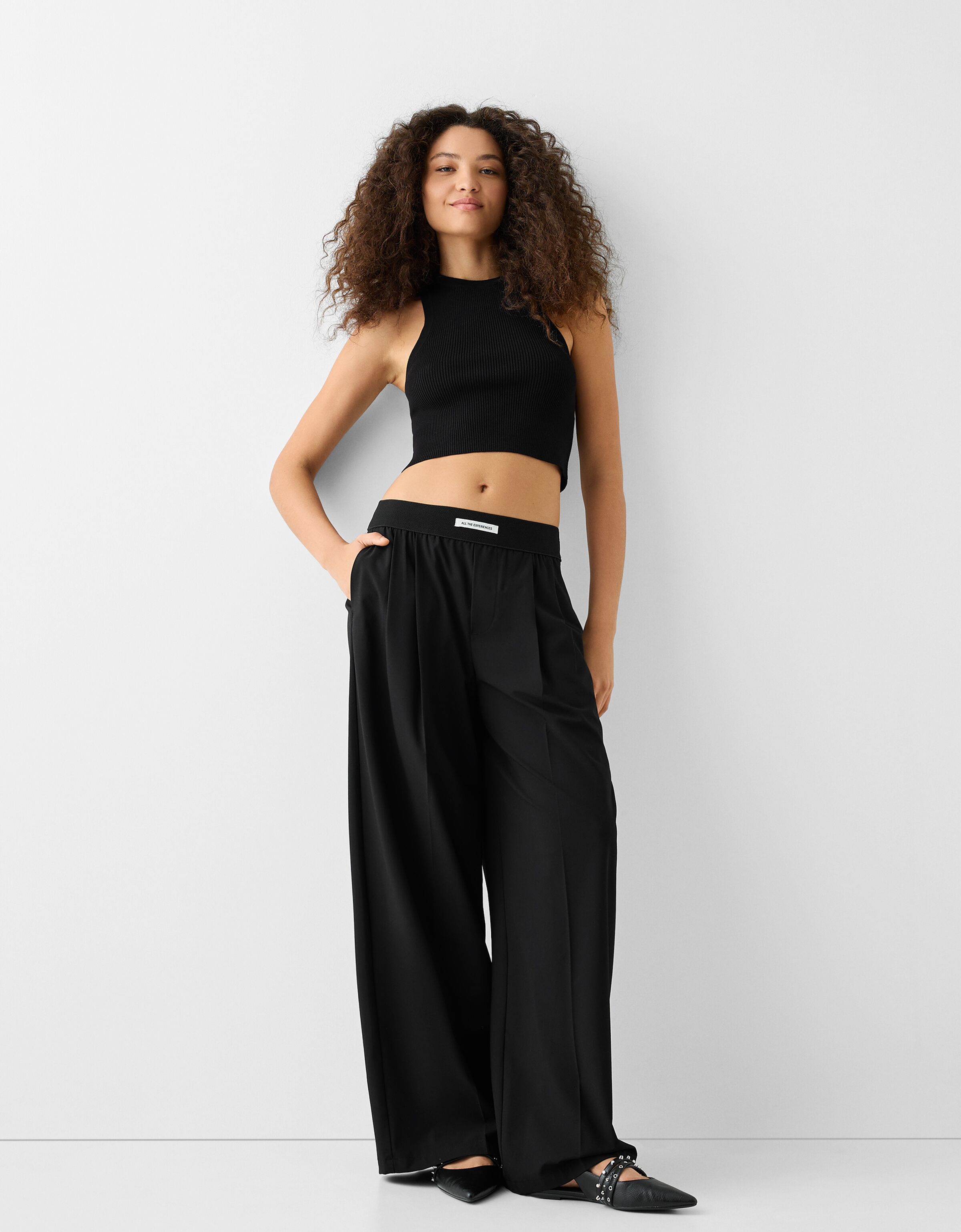 Pantalones de vestir a hotsell la cintura para mujer