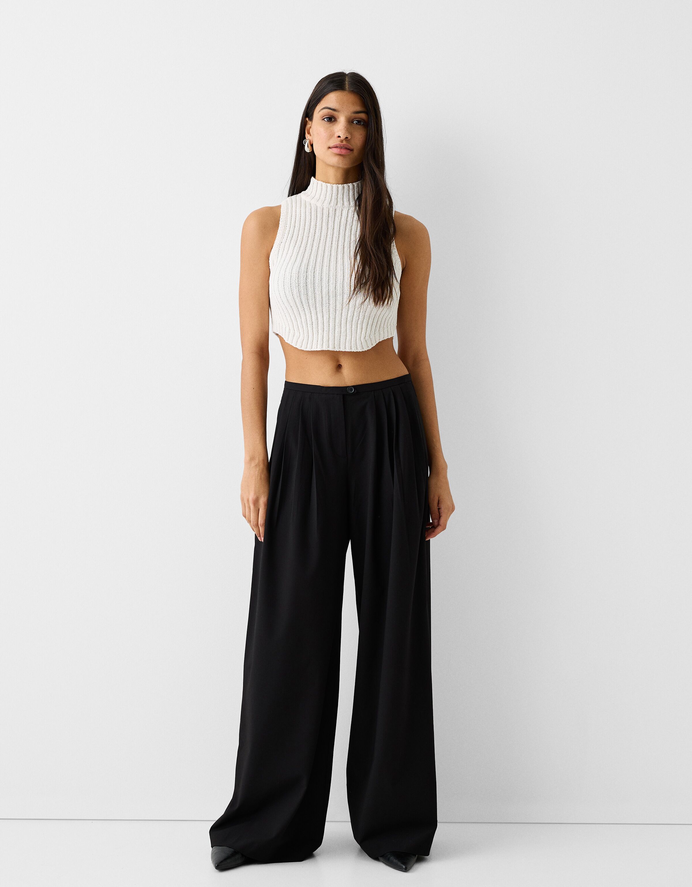 Bershka trousers on sale with chain