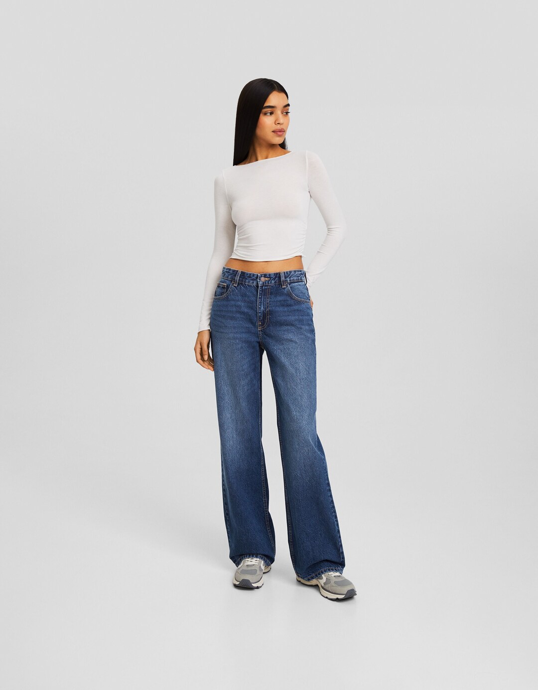'90s jeans met wijde pijpen