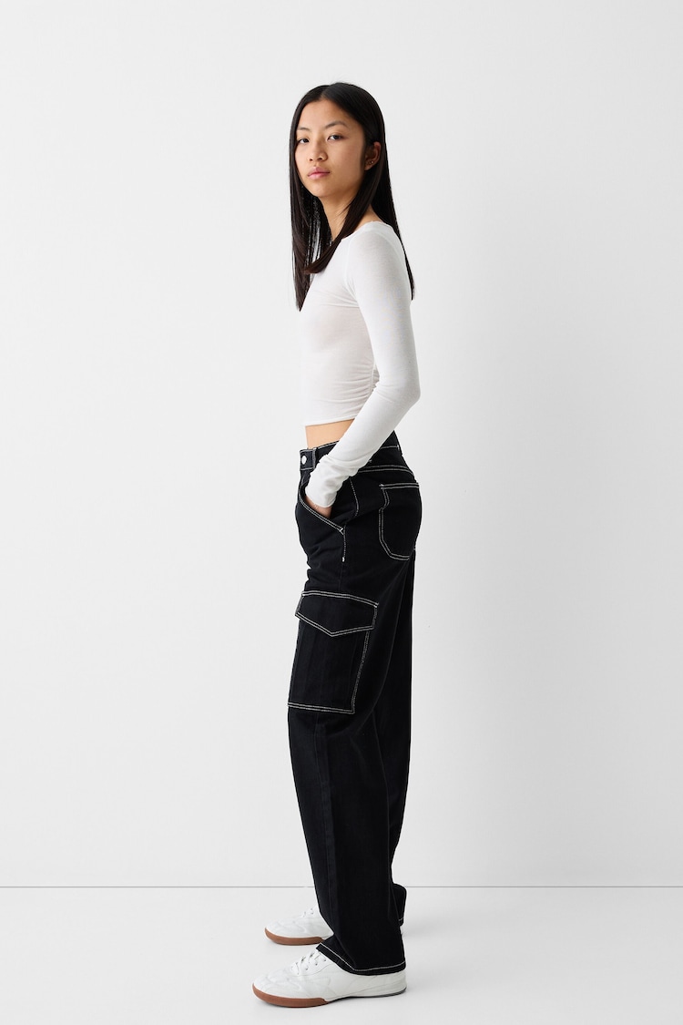 Straight-fit cargo jeans
