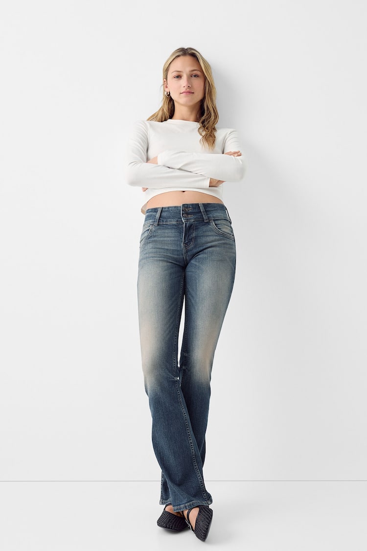Jeans model bootcut low-rise