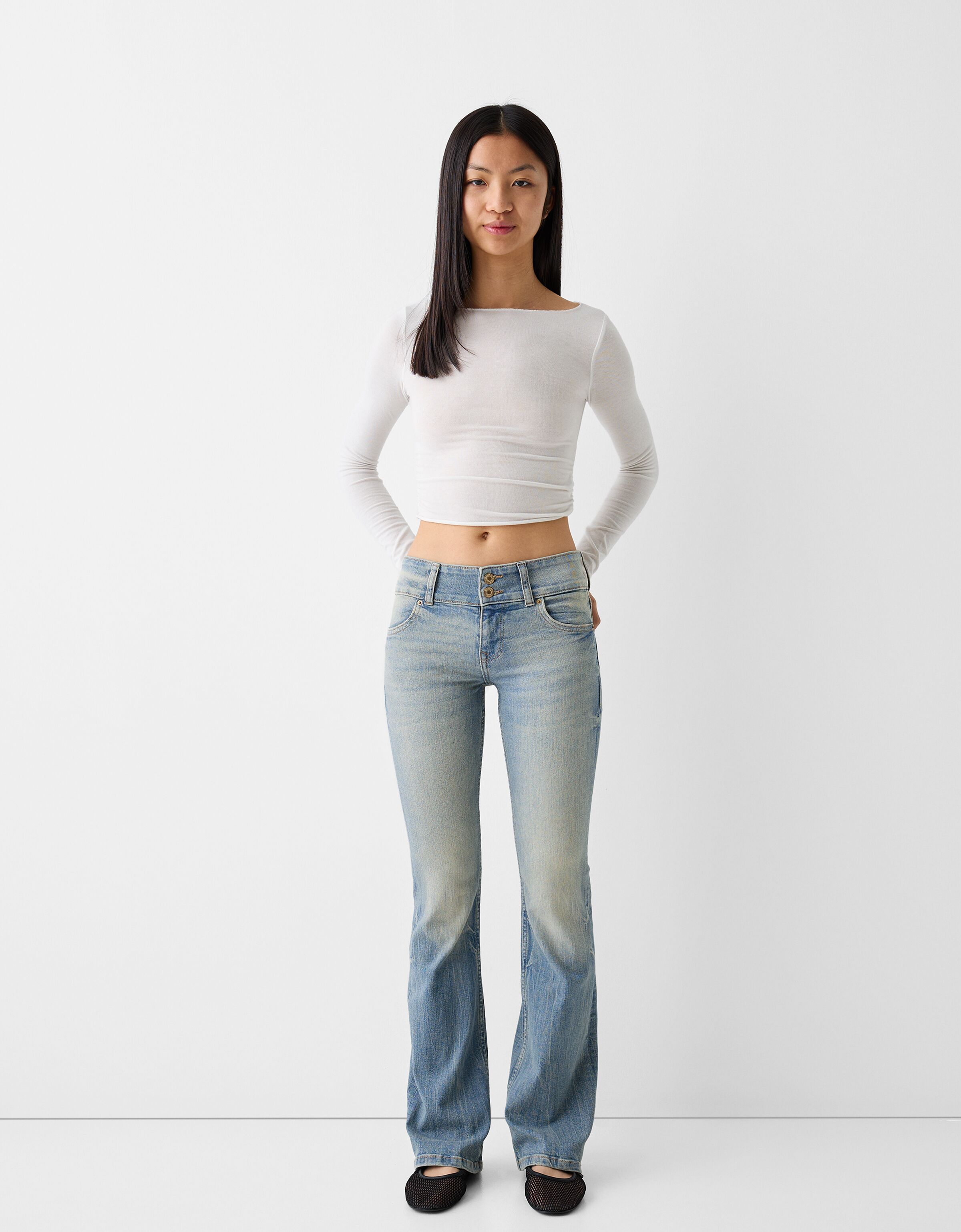 Jeans deals bottom cut