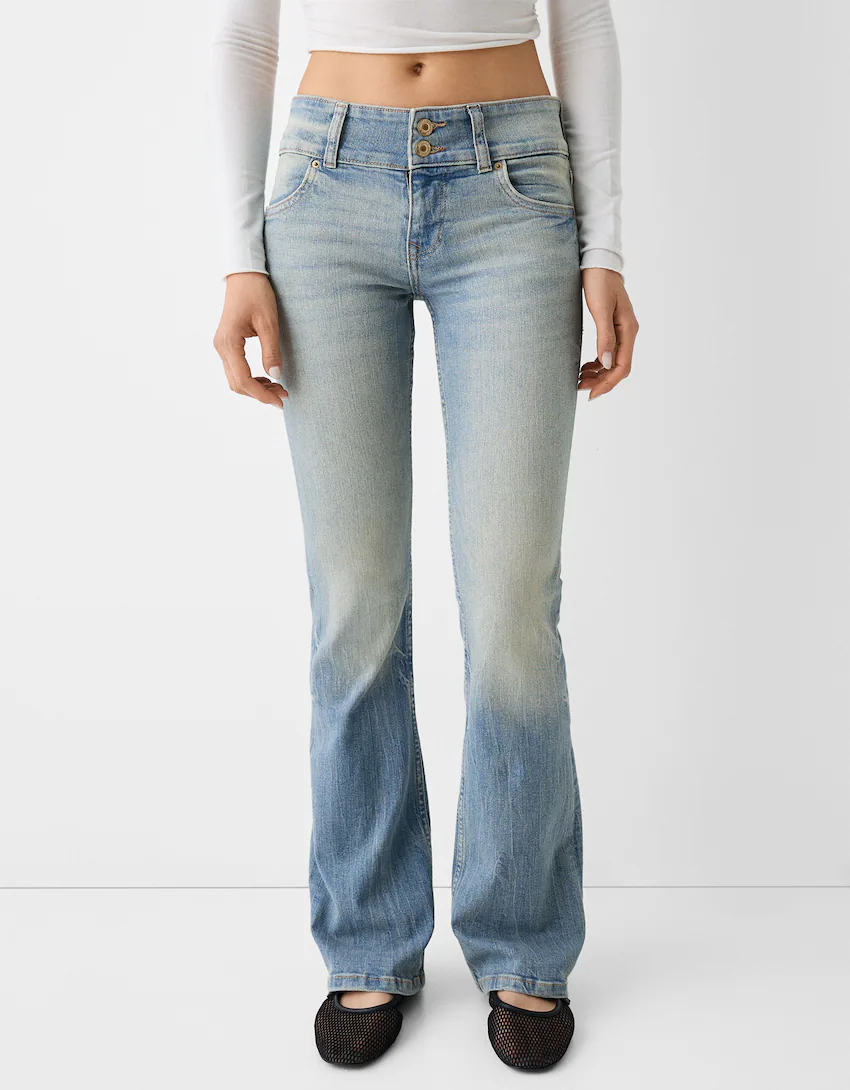 Jeans bootcut low waist - Calças - BSK Teen