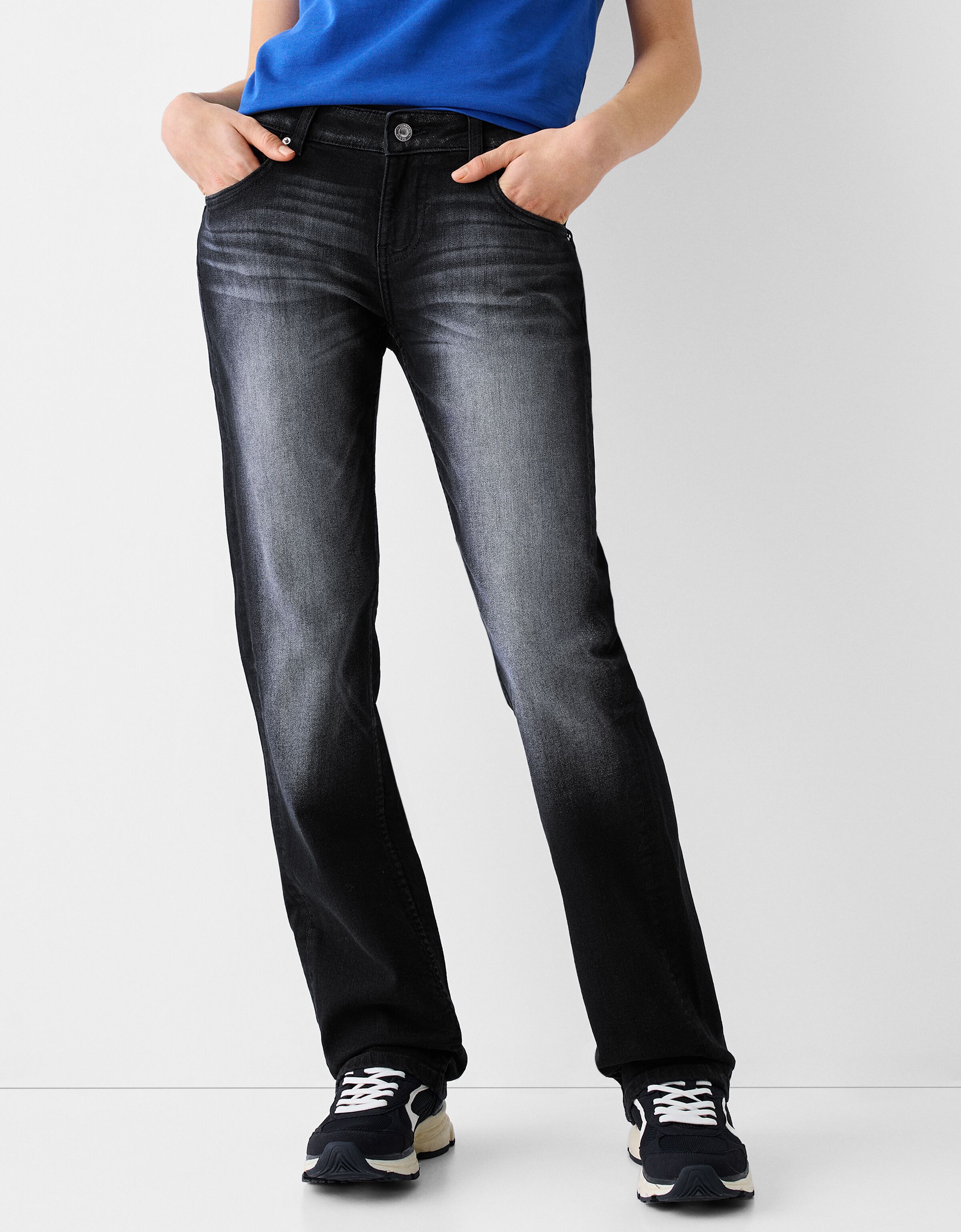 Jean regular taille basse Jeans BSK Teen Bershka