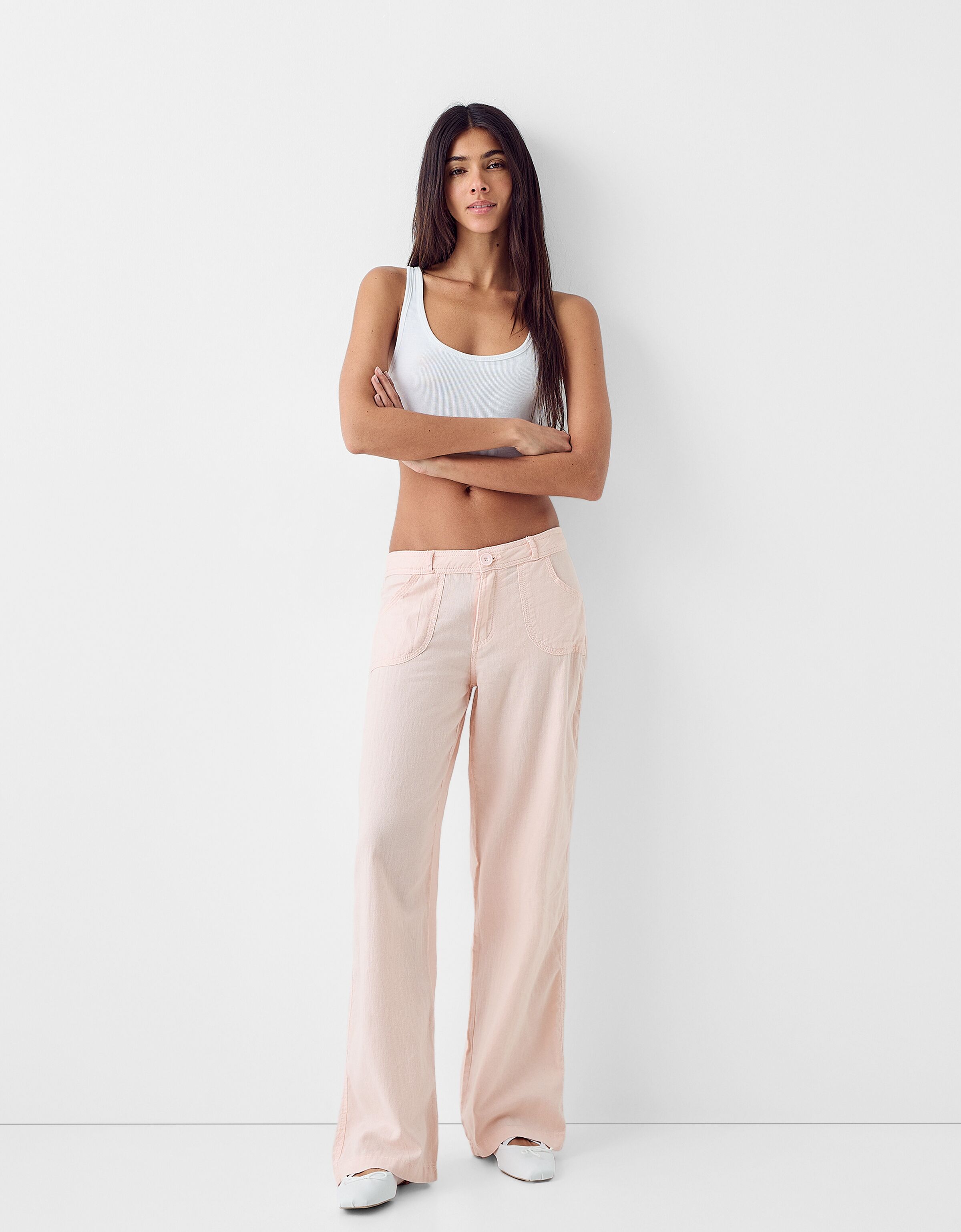 Pantalon fluide bershka sale