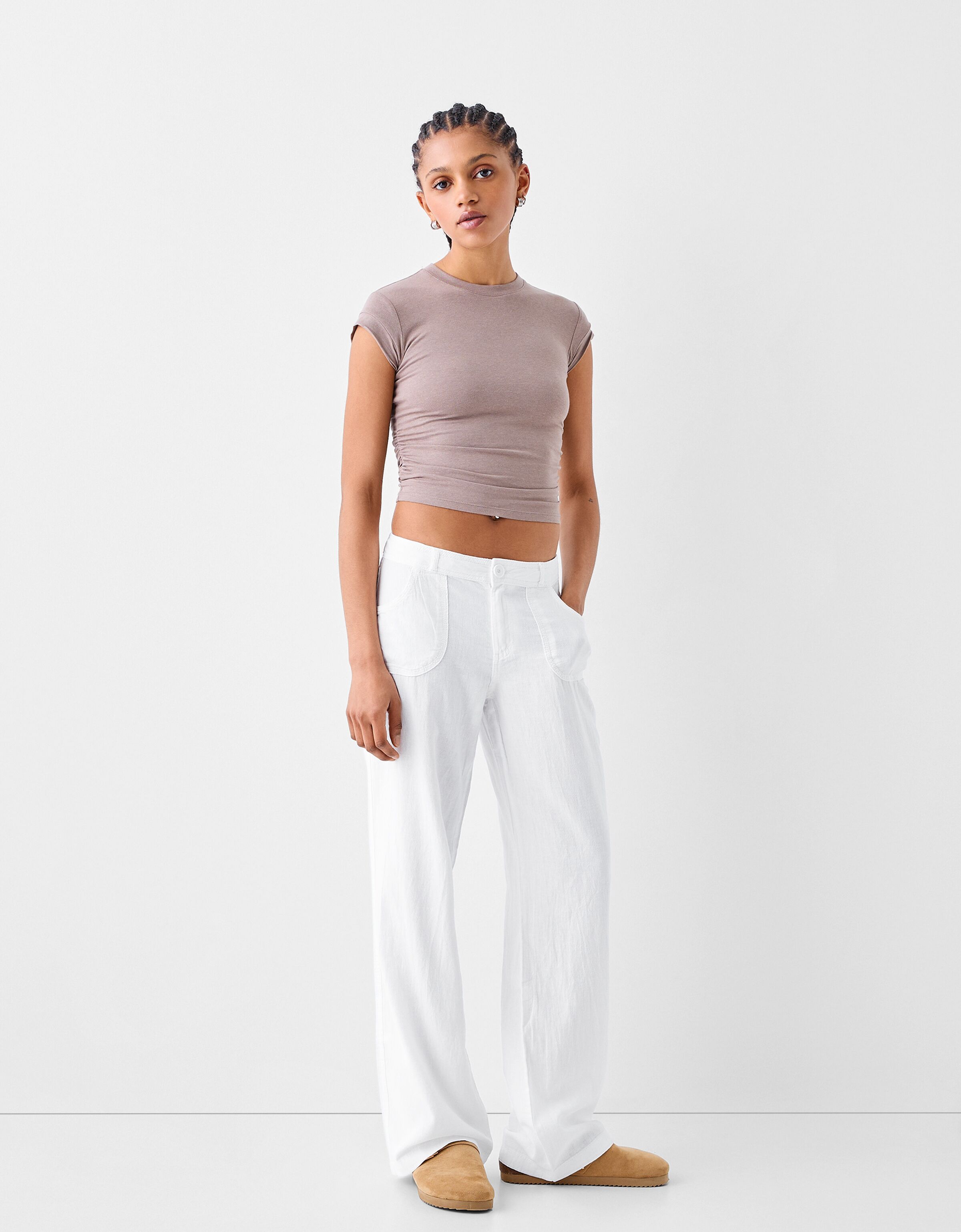 Bershka pantalon fluide outlet