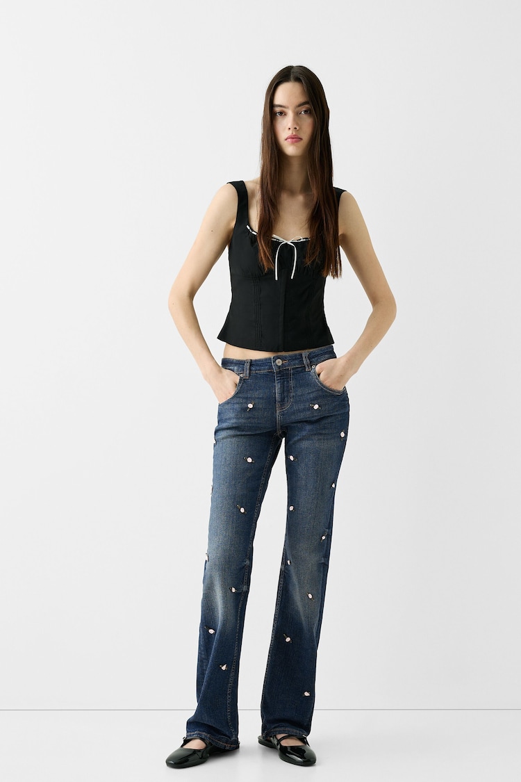 Jeans straight fit low waist