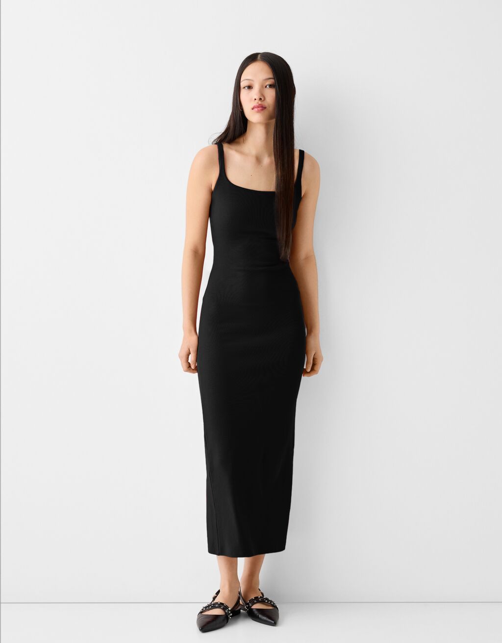 Robe bretelle col carré online