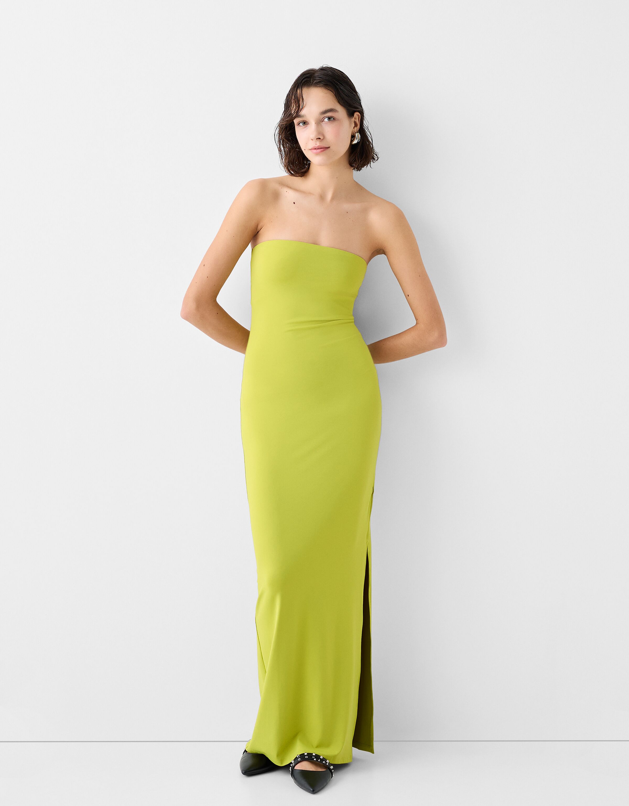 Bershka 2025 neon dress