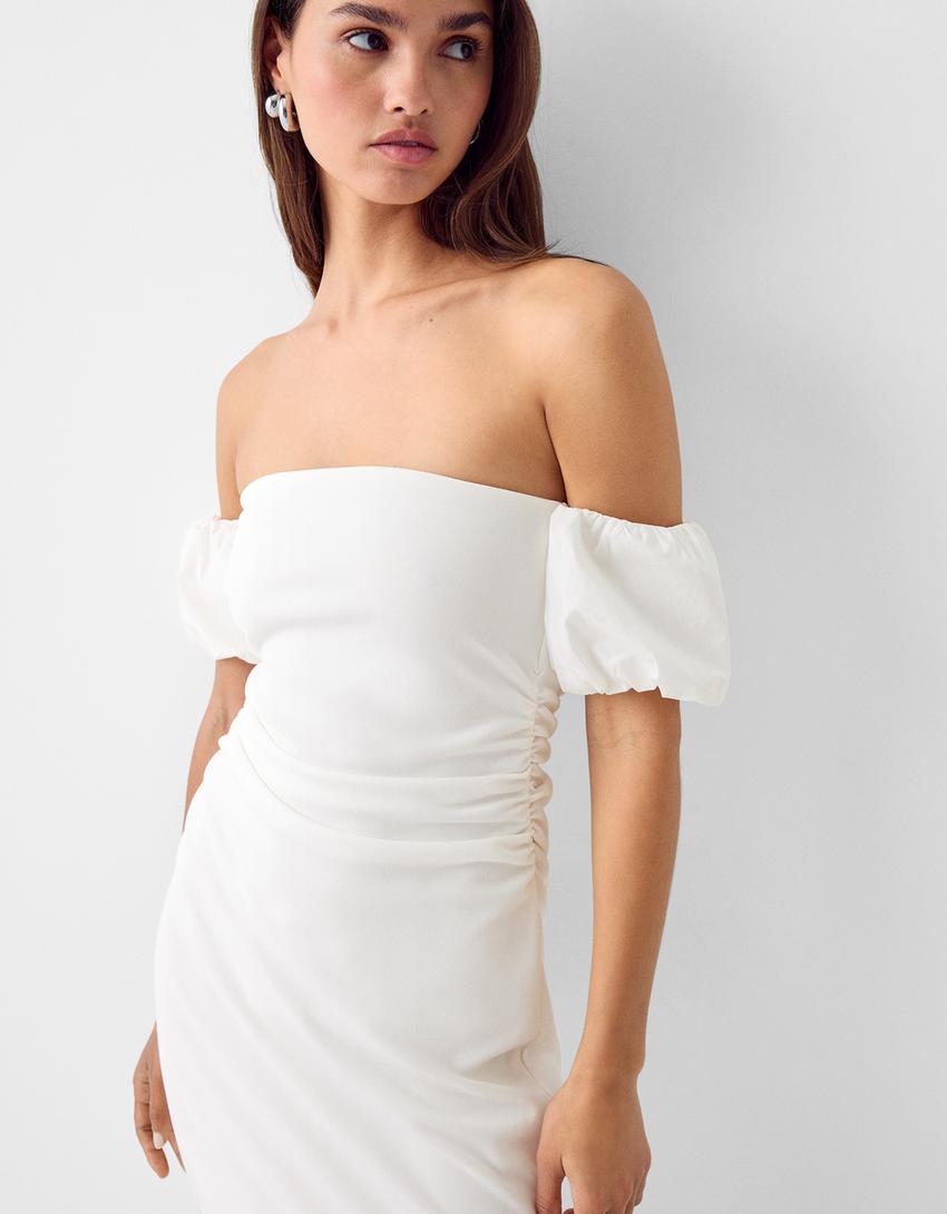 h&m pearl collar dress