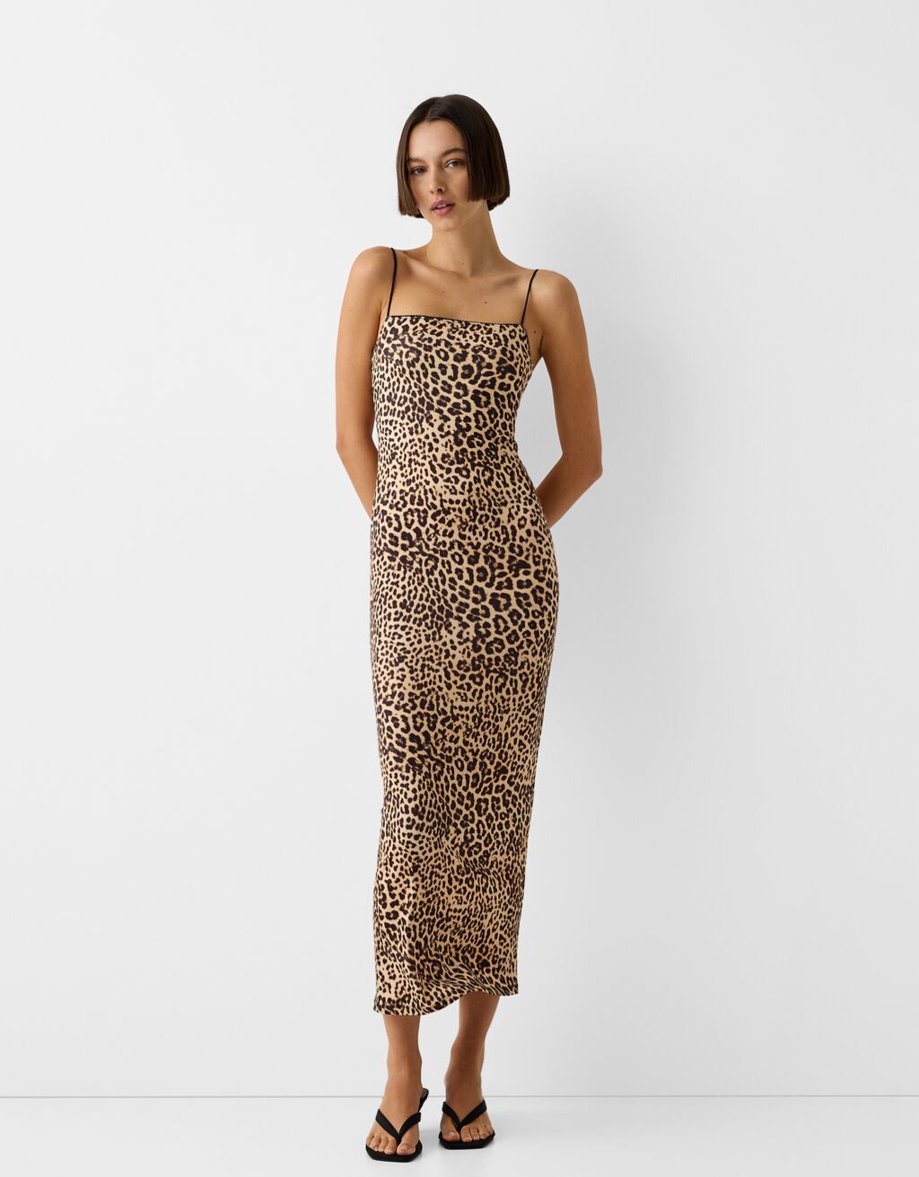 Bershka shop leopard dress