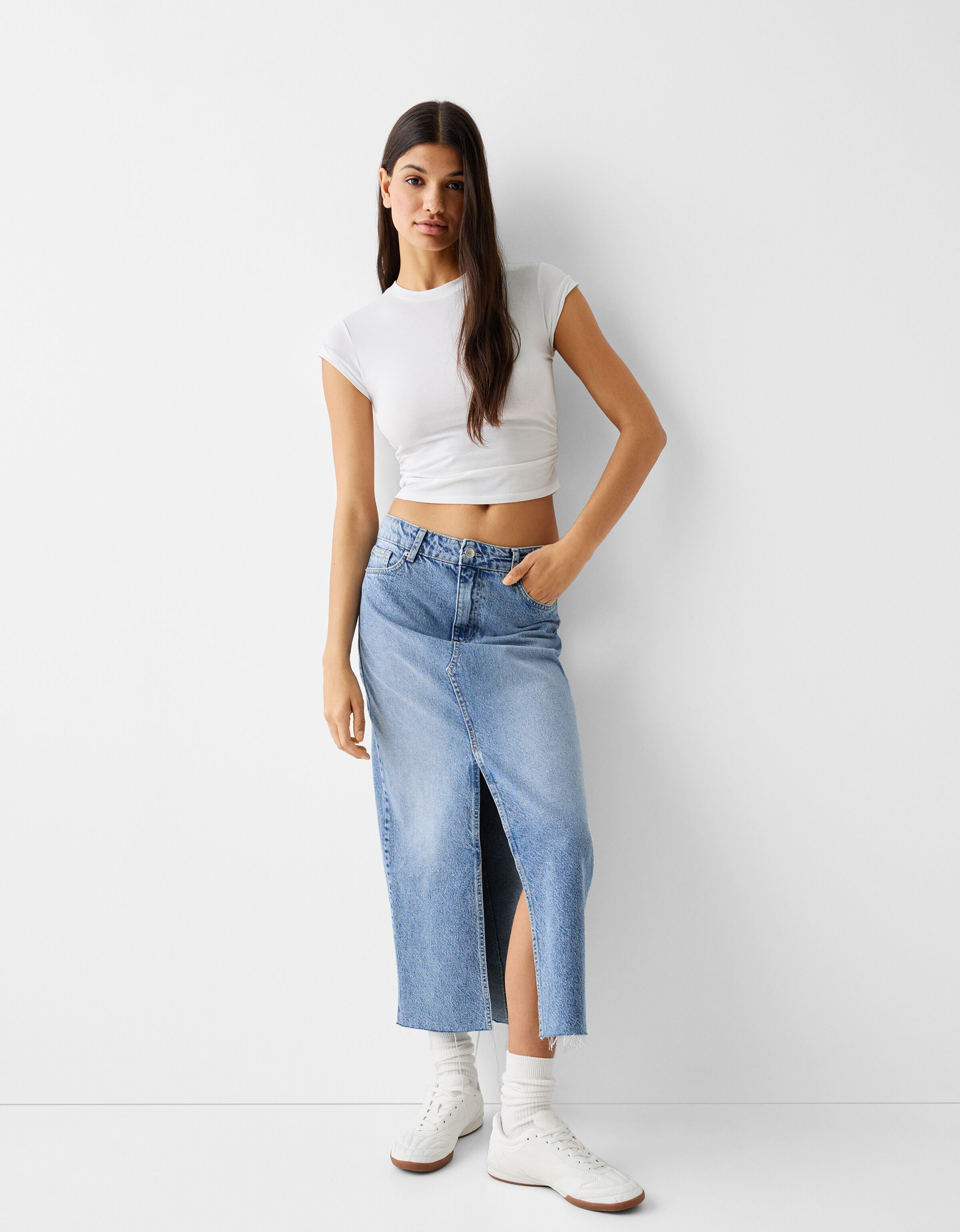 Bershka jupe jean sale