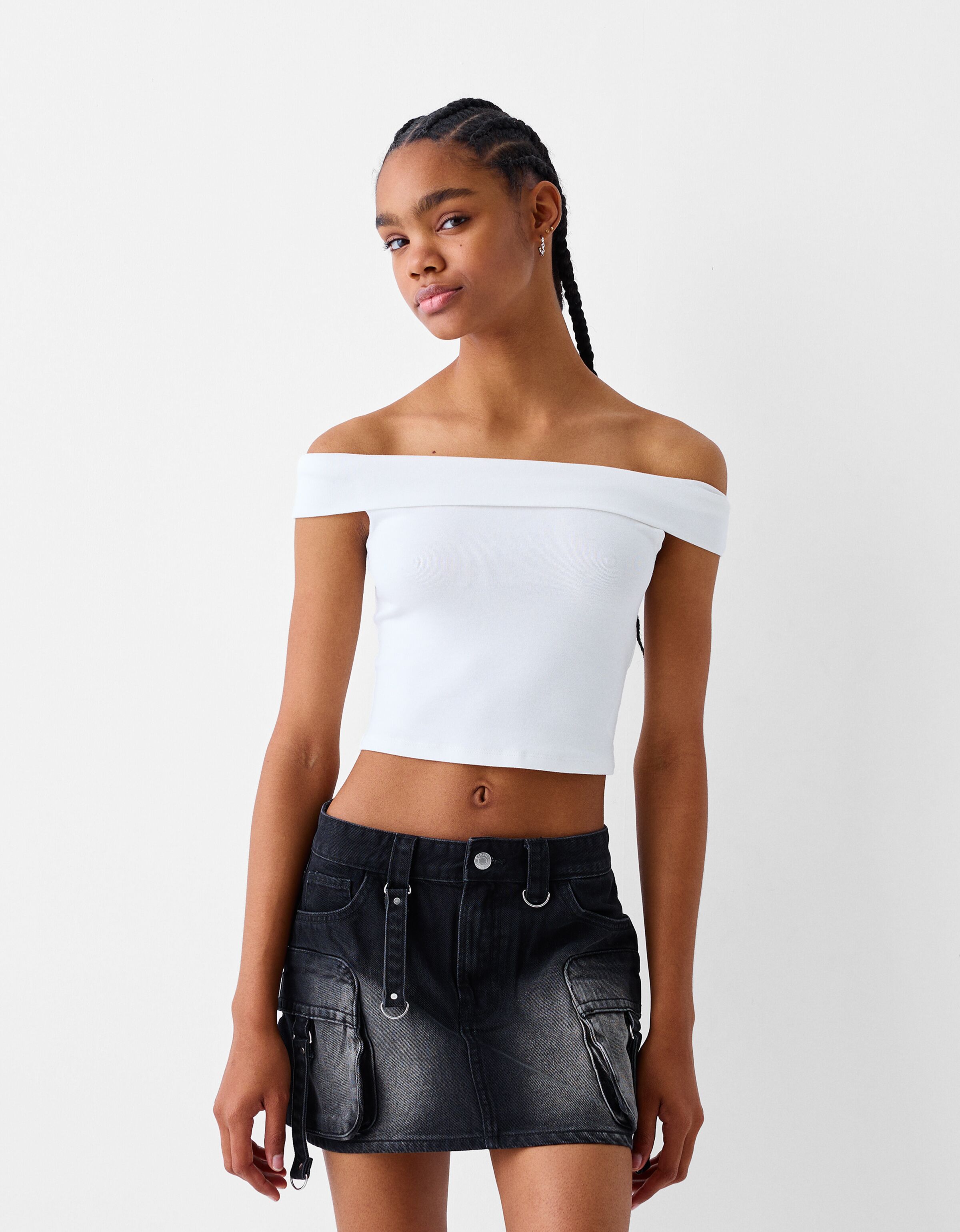 Gonna militare bershka outlet