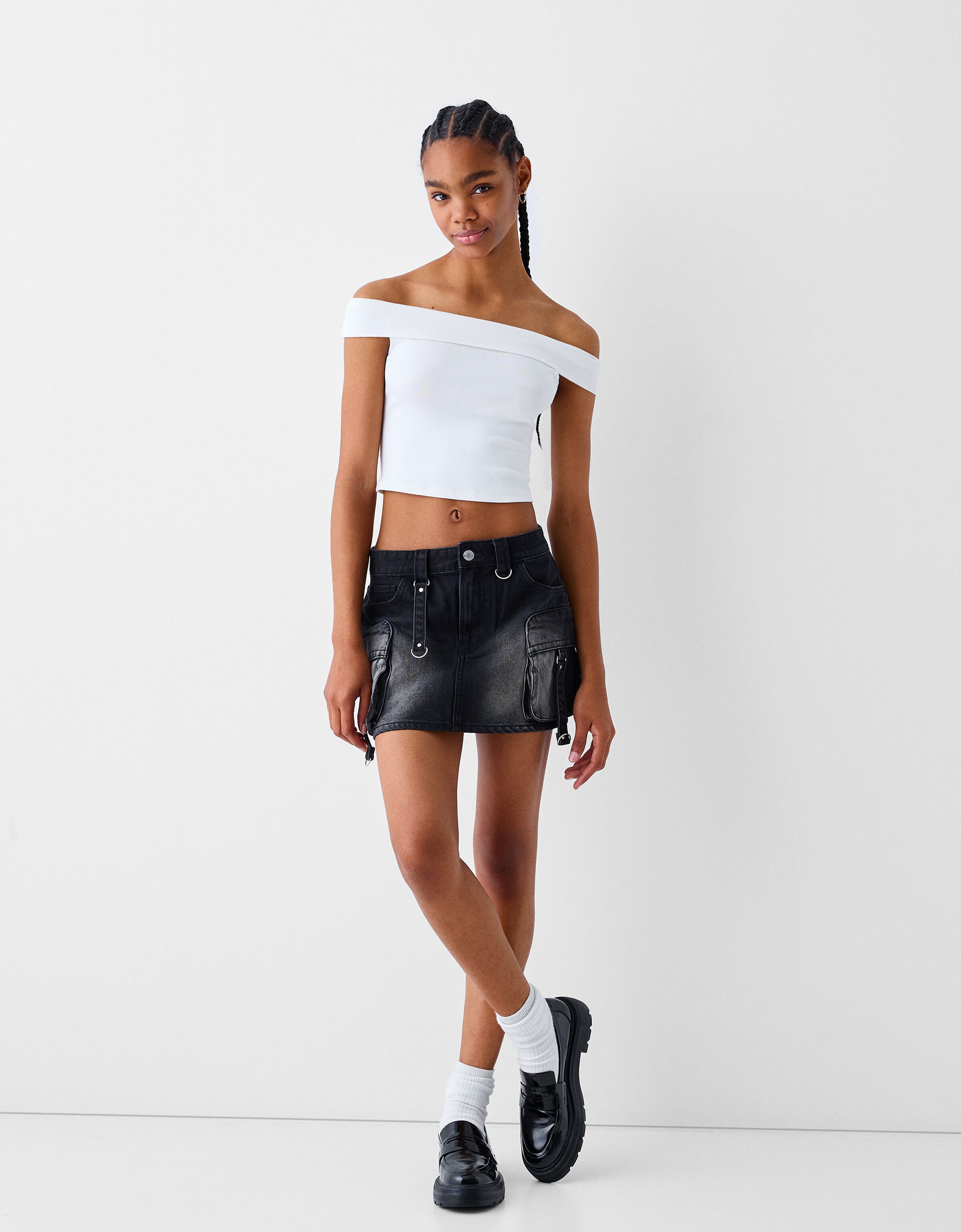 Gonna cargo fascette Gonne e shorts BSK Teen Bershka