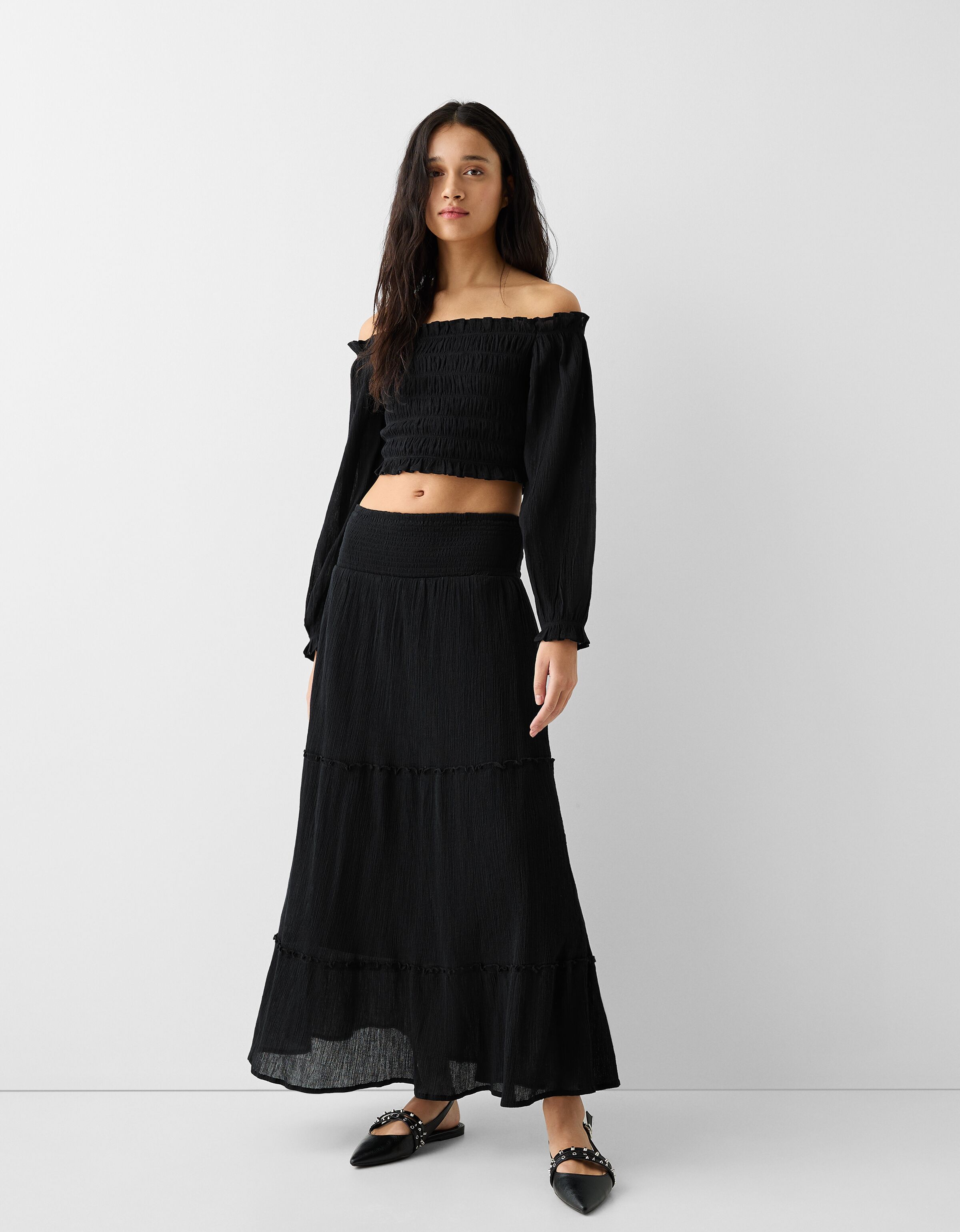 Jupe hotsell noir bershka