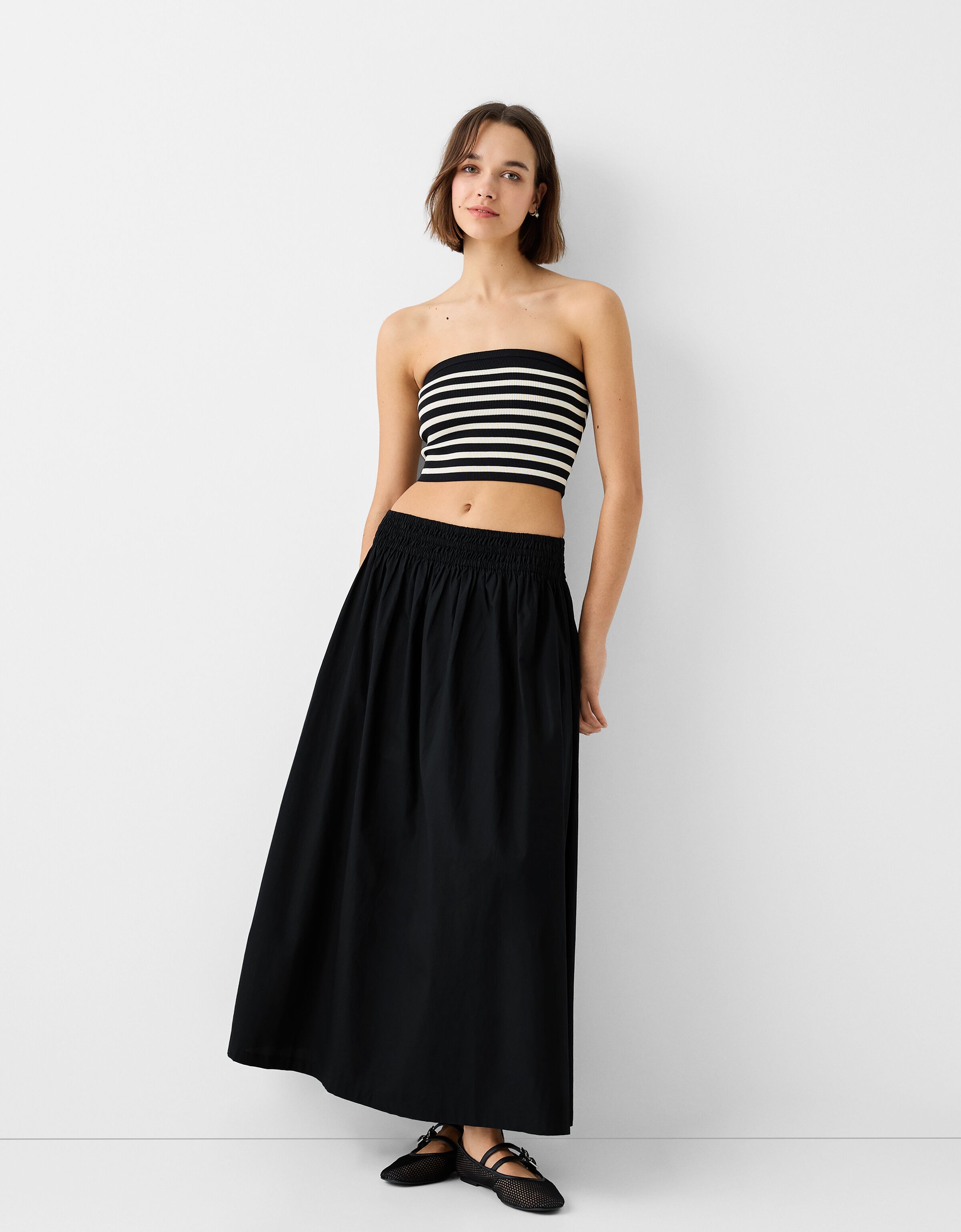 Completo gonna discount e top bershka