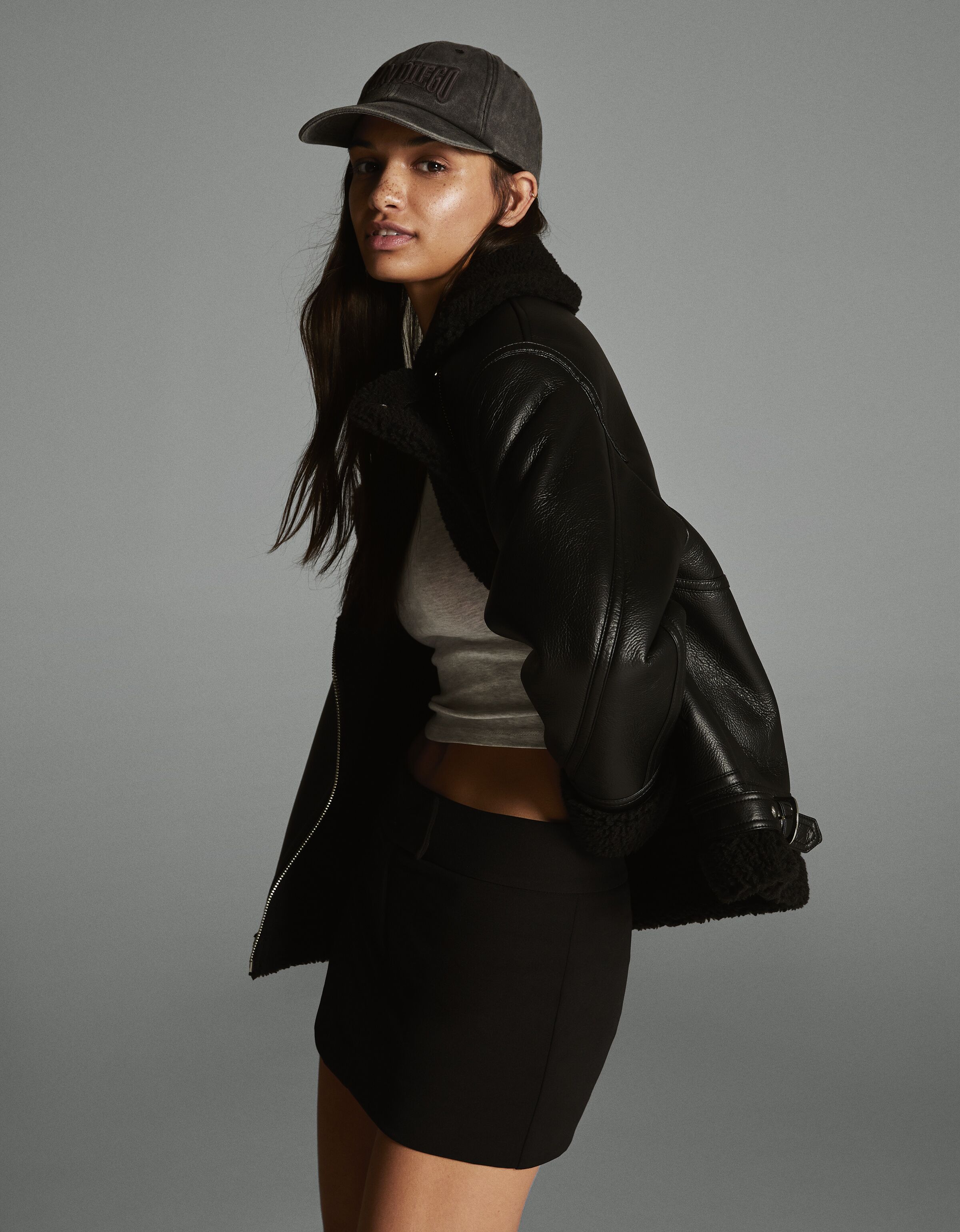 Mini jupe tailoring Femme Bershka