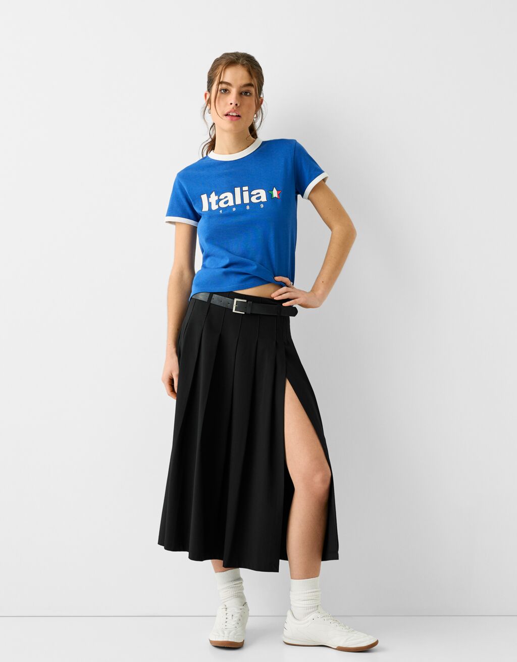 Jupe midi fente sales