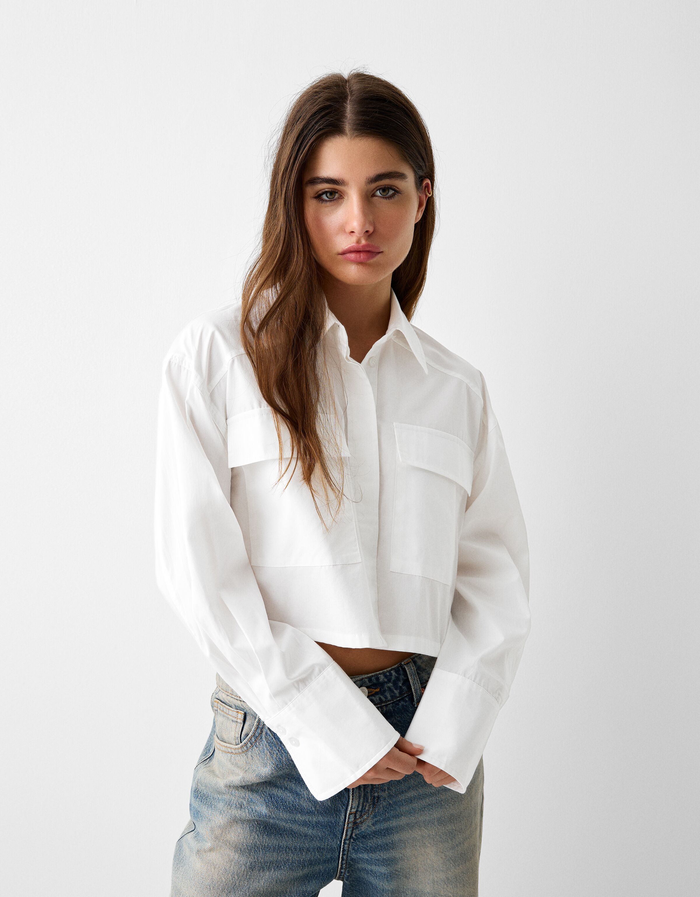 Camisas y Blusas para Mujer Nueva Colecci n BERSHKA Espa a