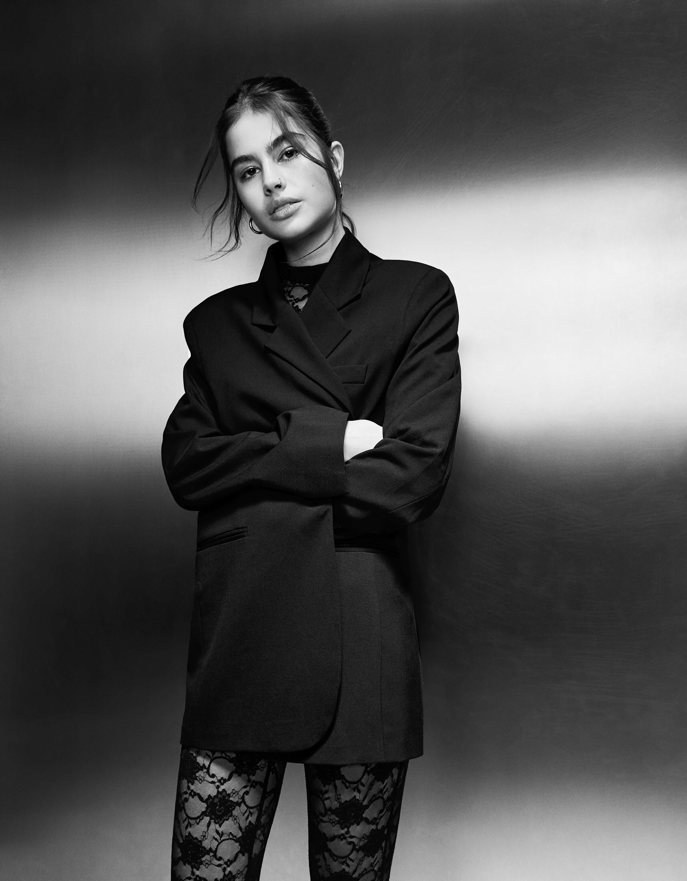 Bershka on sale black blazer