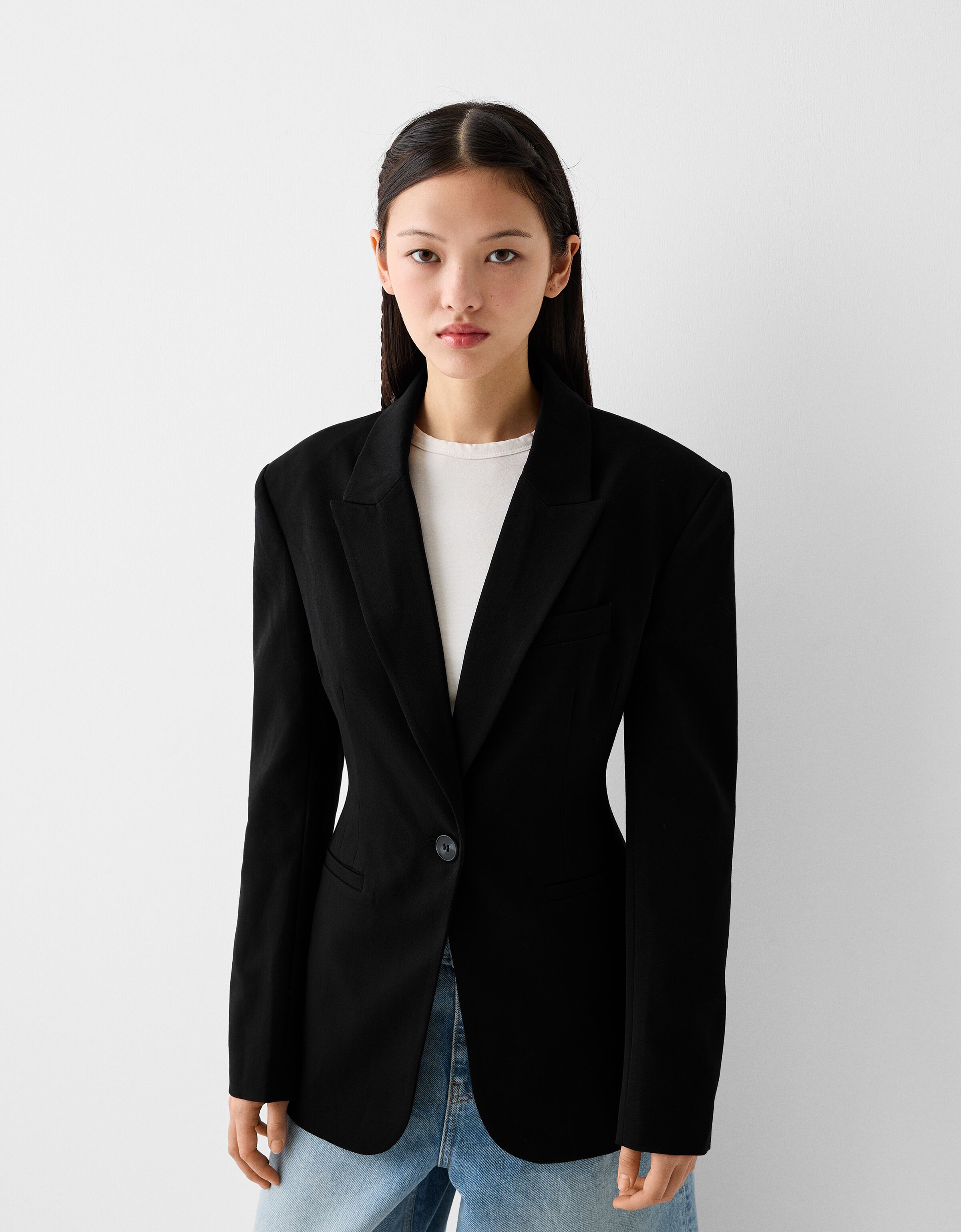 Veste best sale blazer bershka