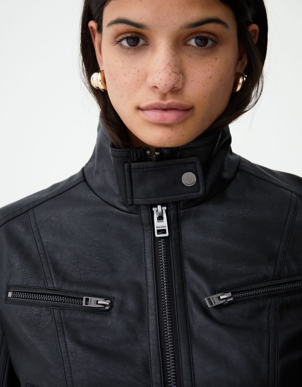 Faux leather jacket