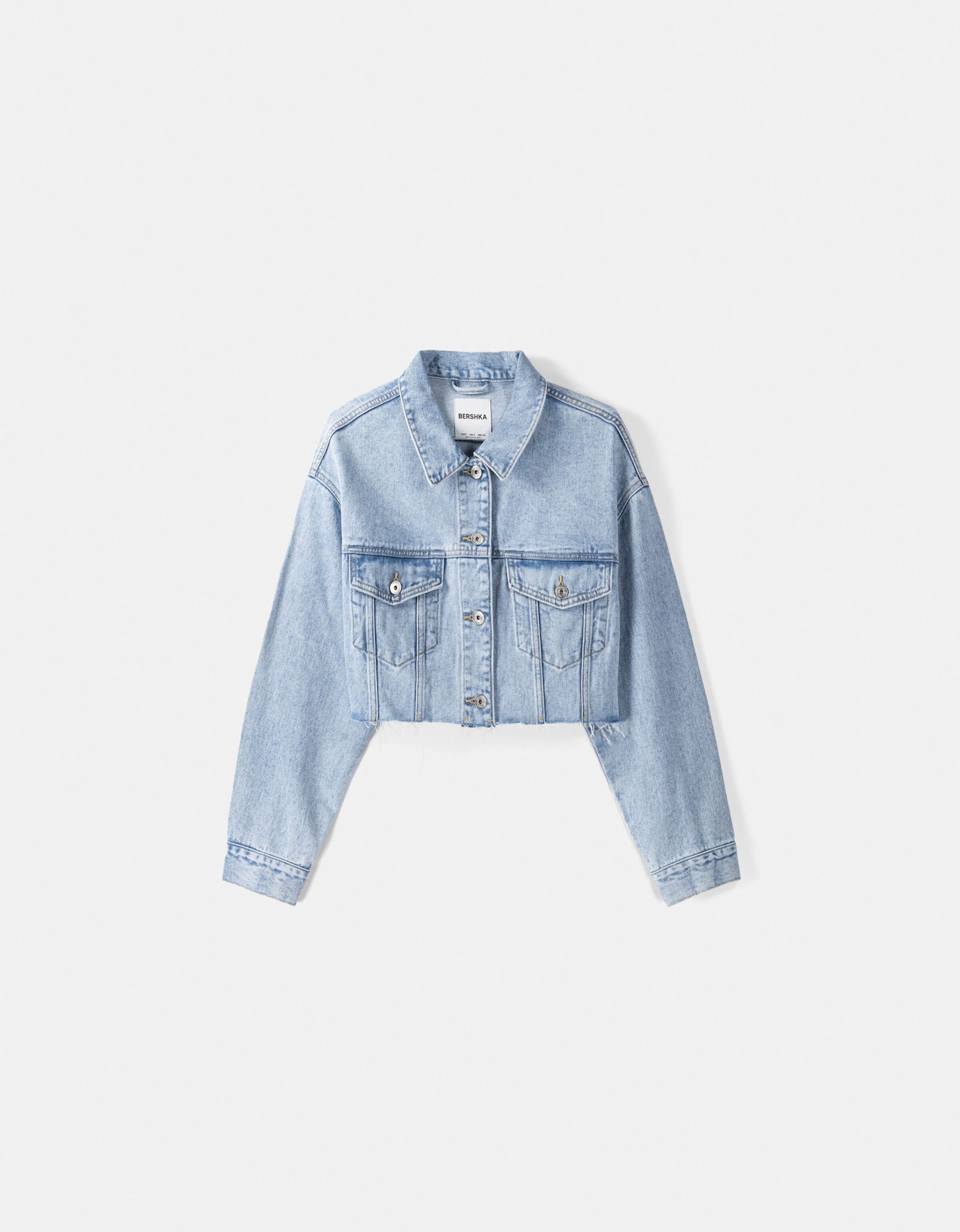 Veste en jean courte Vestes BSK Teen Bershka