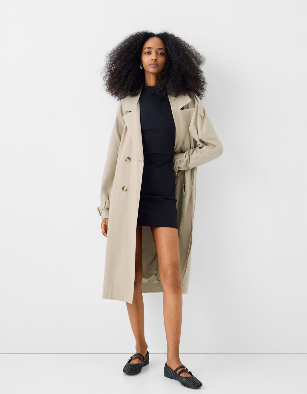 Manteau noir cheap bershka