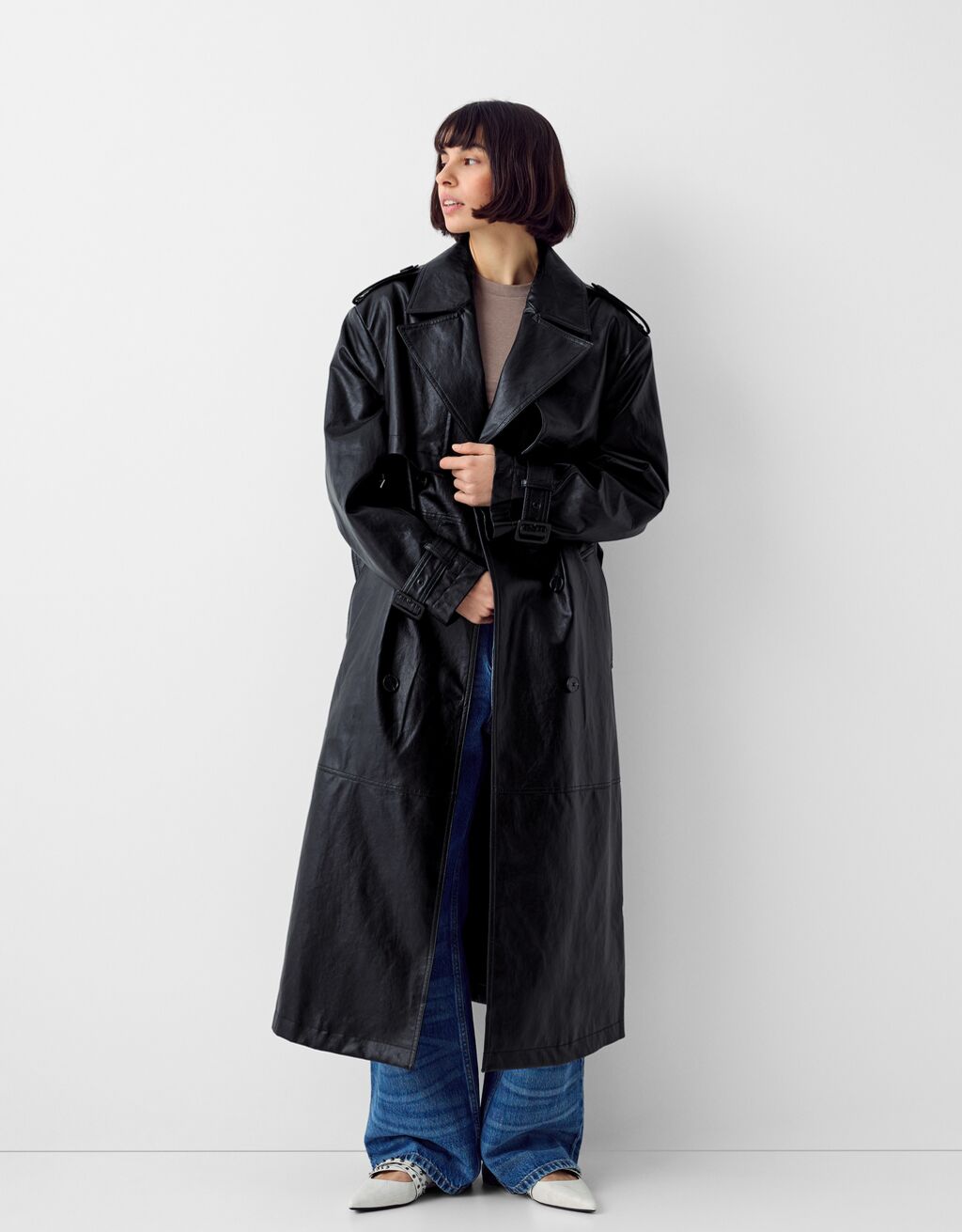 Extra long cheap trench coat