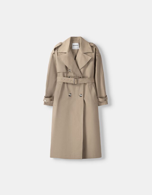 Bershka top trench coat