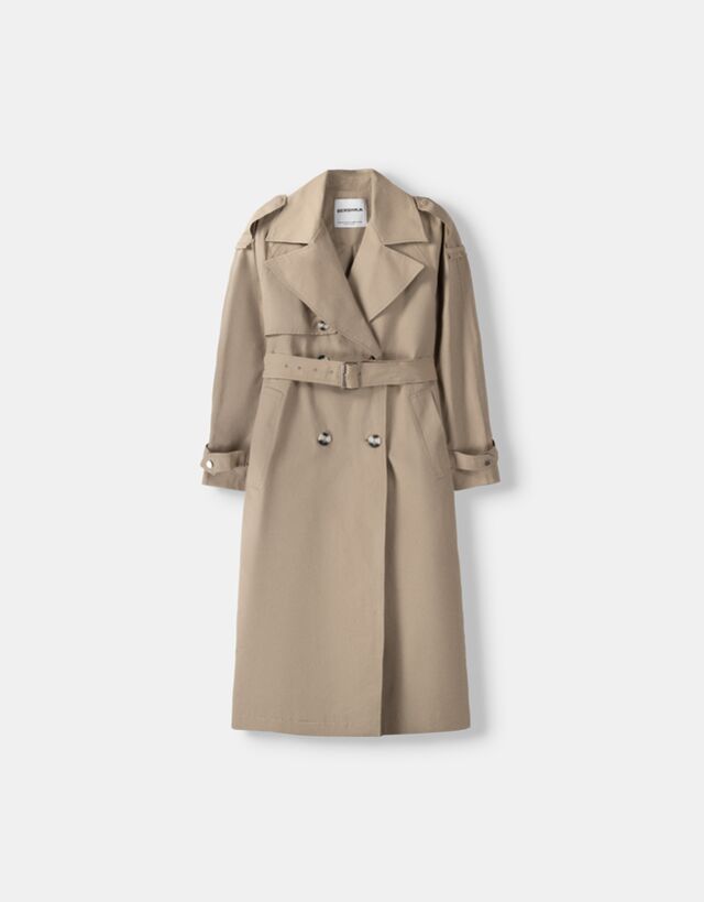 Manteau trench oversize