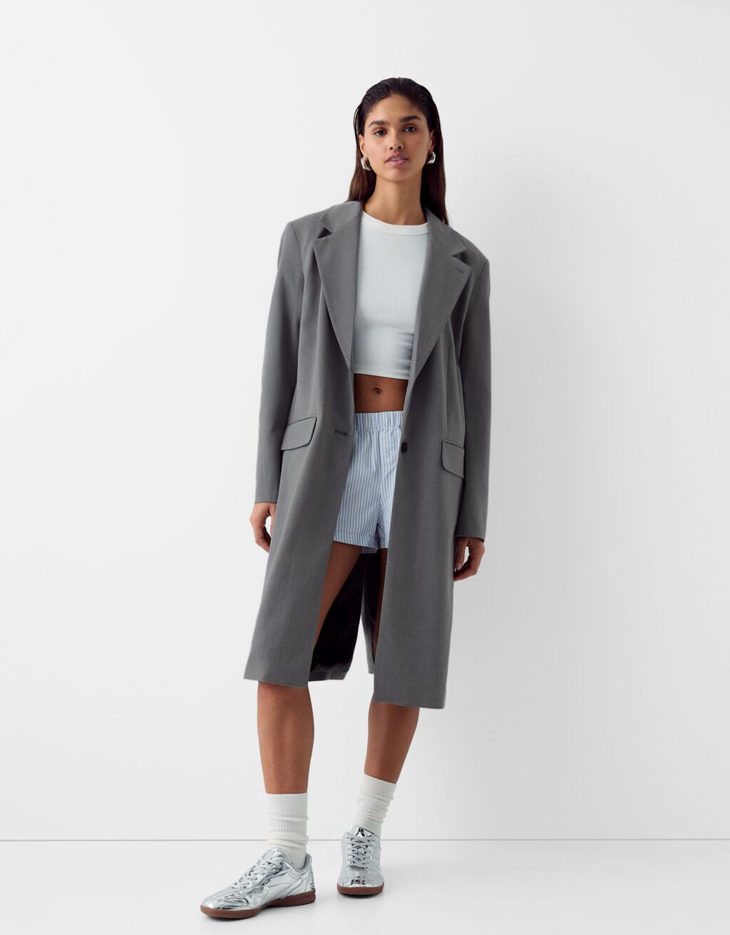 Long coat-Grey-0