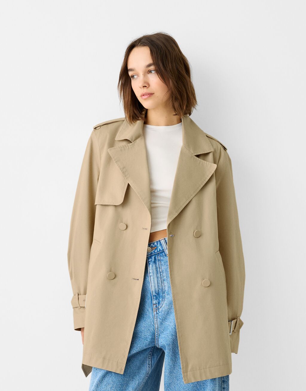 Short trench coat