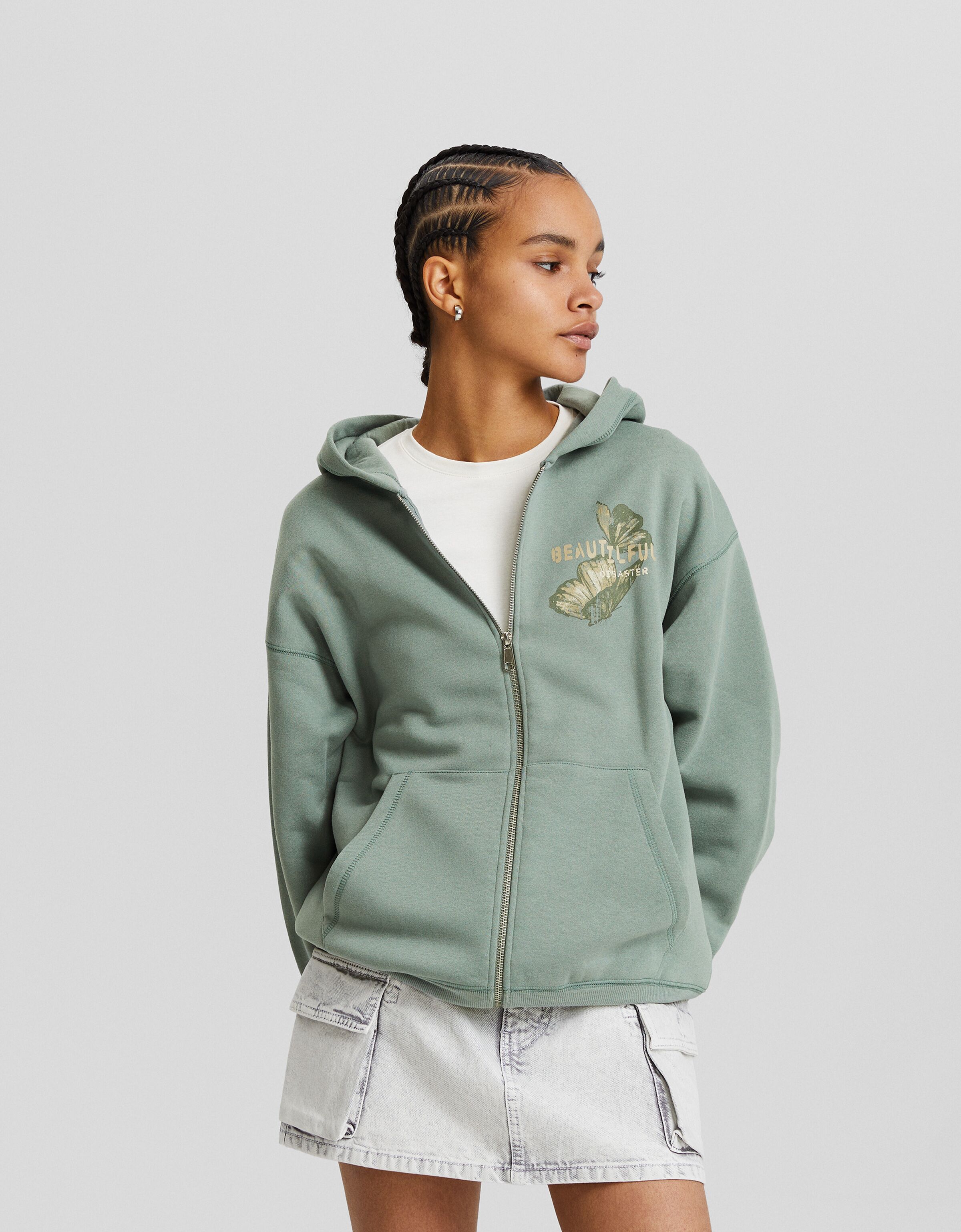 Bershka hoodie sale