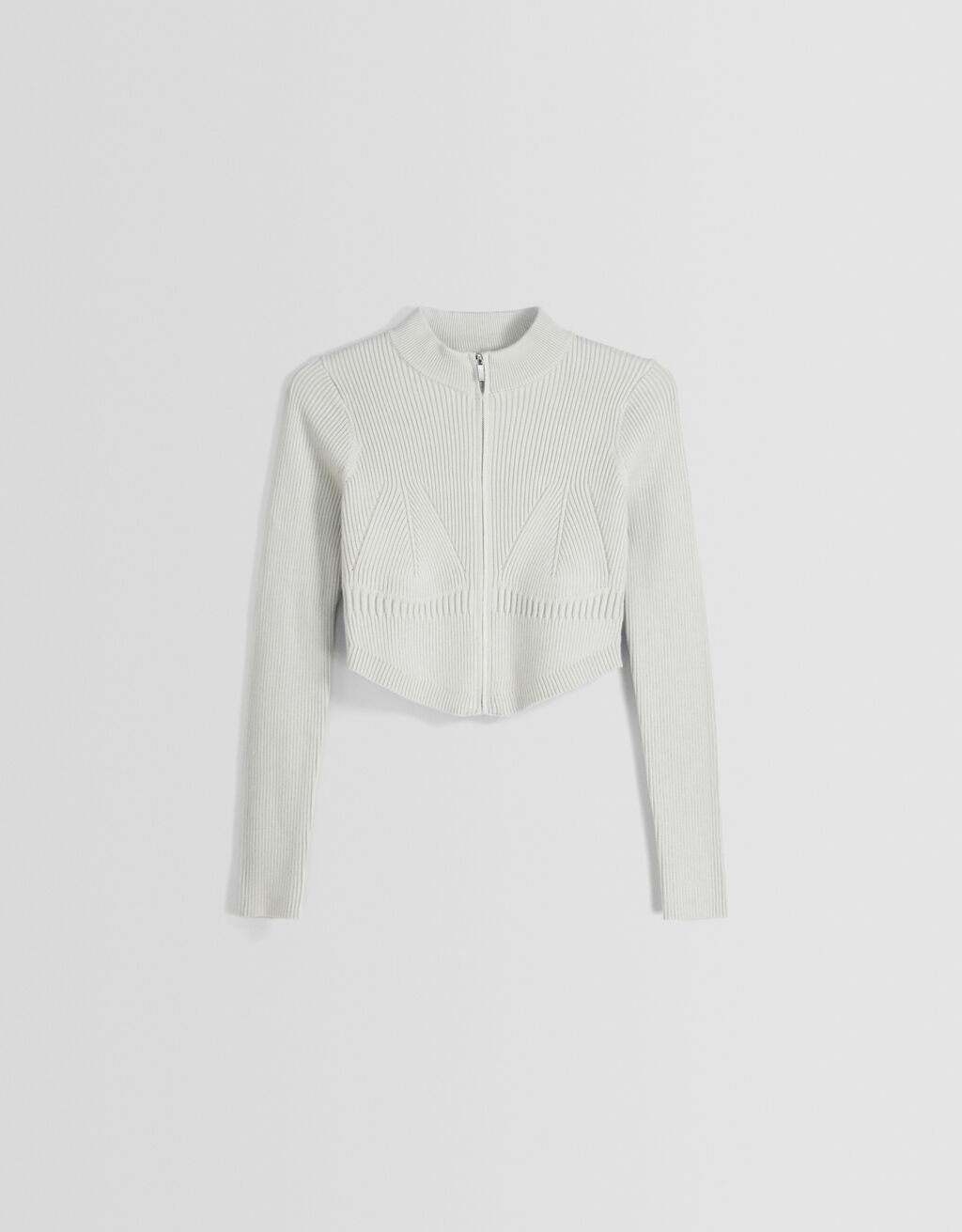 كارديغان مضلع بسحاب-أخضر-4