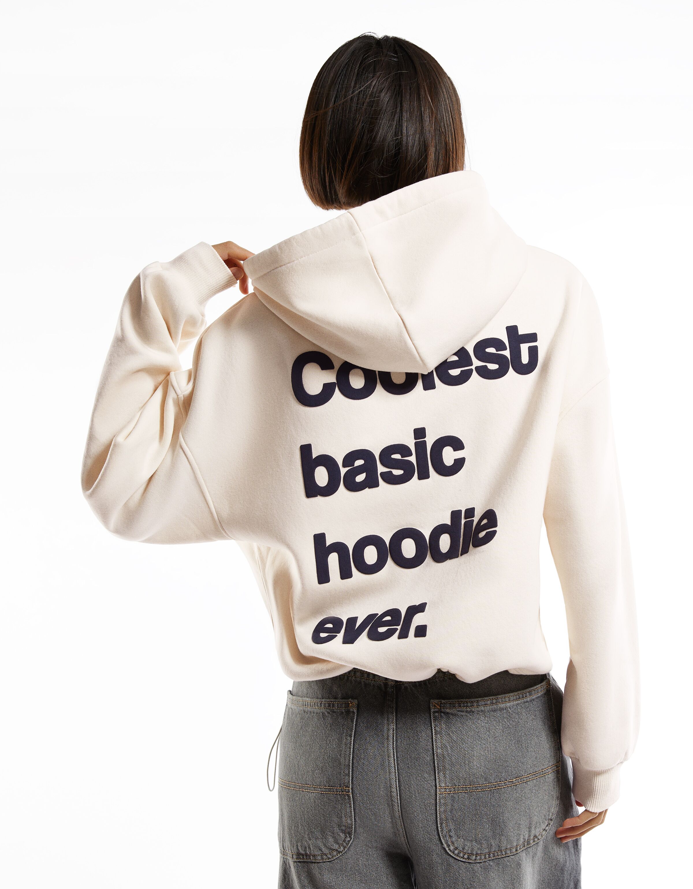Long sale hoodie bershka