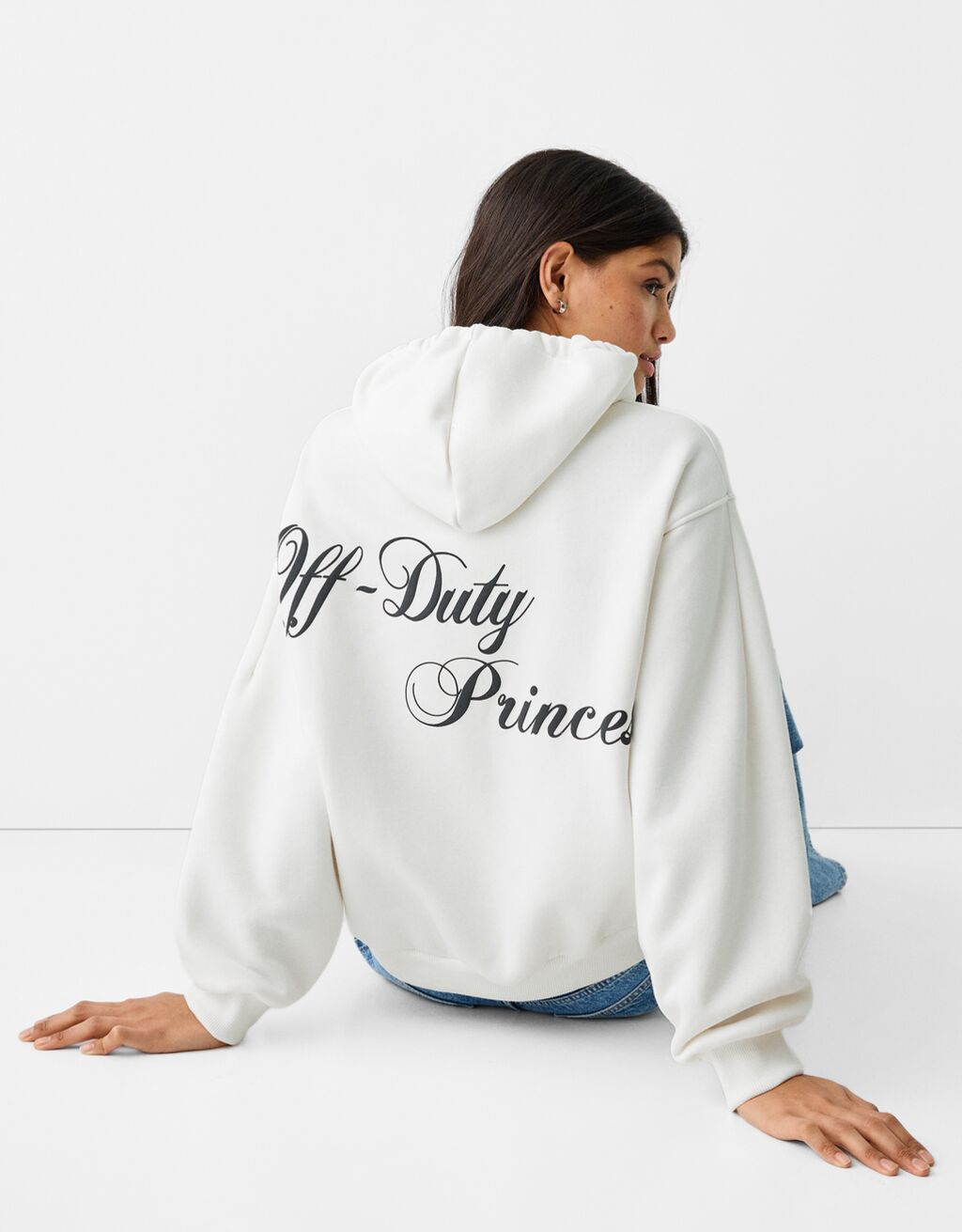 Sudadera capucha print Sudaderas Mujer Bershka