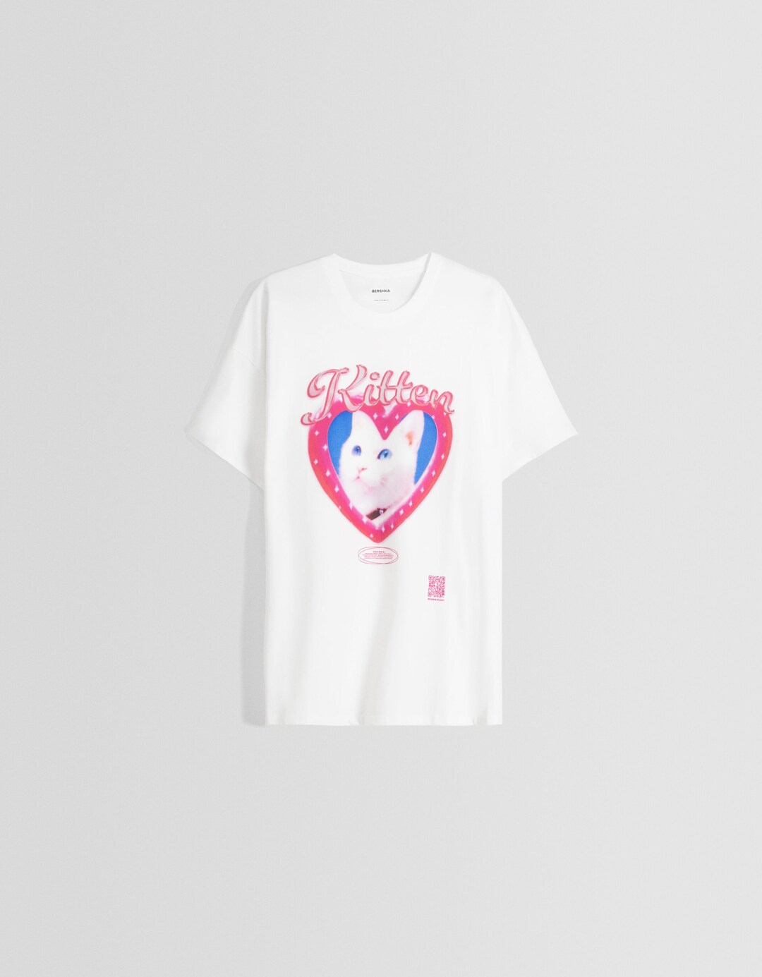 T-shirt med korte ærmer og print – Bershka Wearable Art